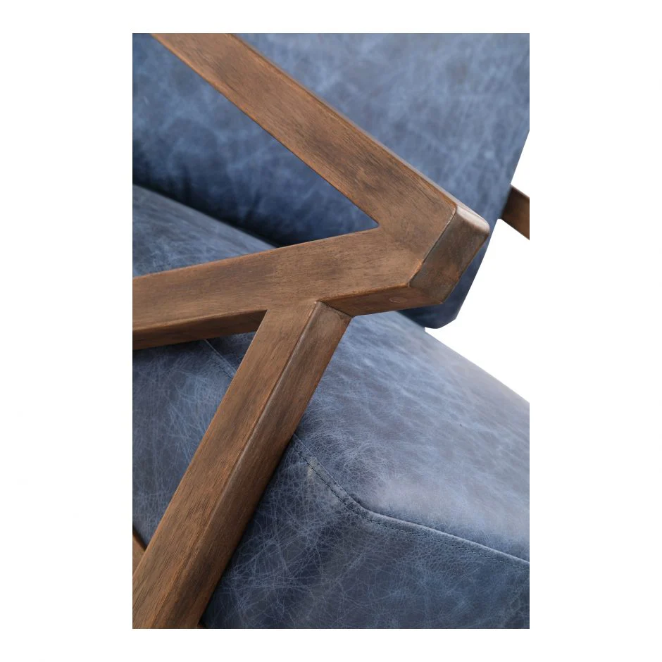 Drexel Arm Chair Blue - Image 8