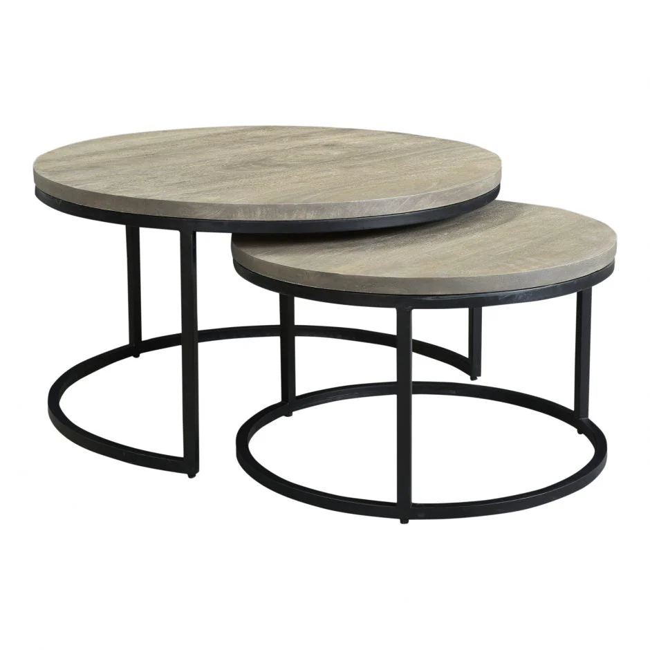 Drey Round Nesting Coffee Tables Set Of 2 - Image 3