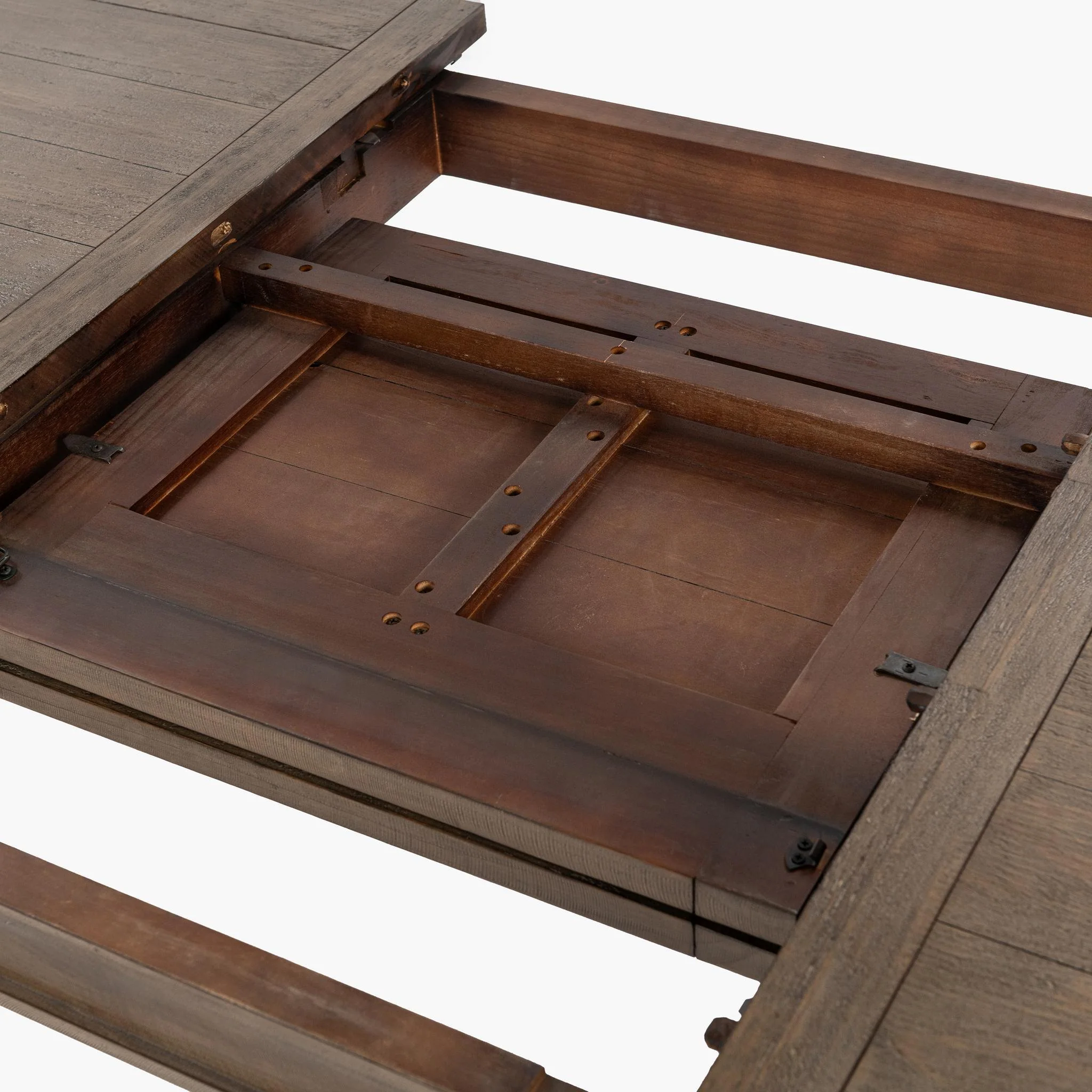Driftwood 71"-94" Extendable Dining Table - Distressed Brown - Image 7