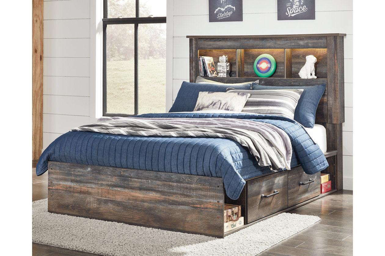 Drystan Multi Full Bookcase Bed with 2 Storage Drawers - Image 2
