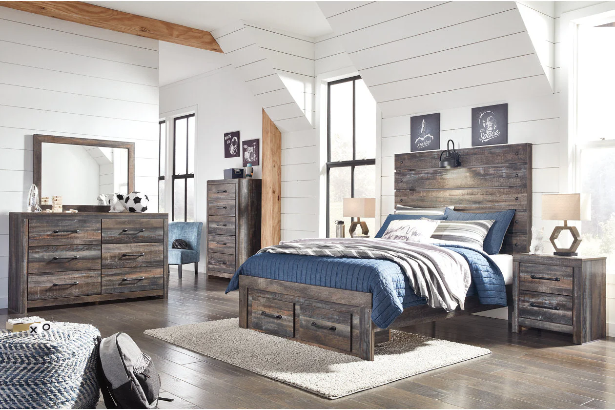 Drystan Multi Full LED Storage Panel Bed - Image 3