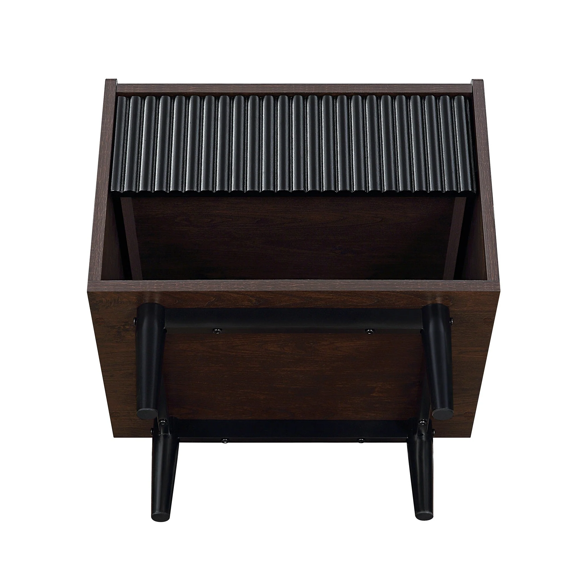 Duane Nightstand in Dark Brown and Black - Image 10
