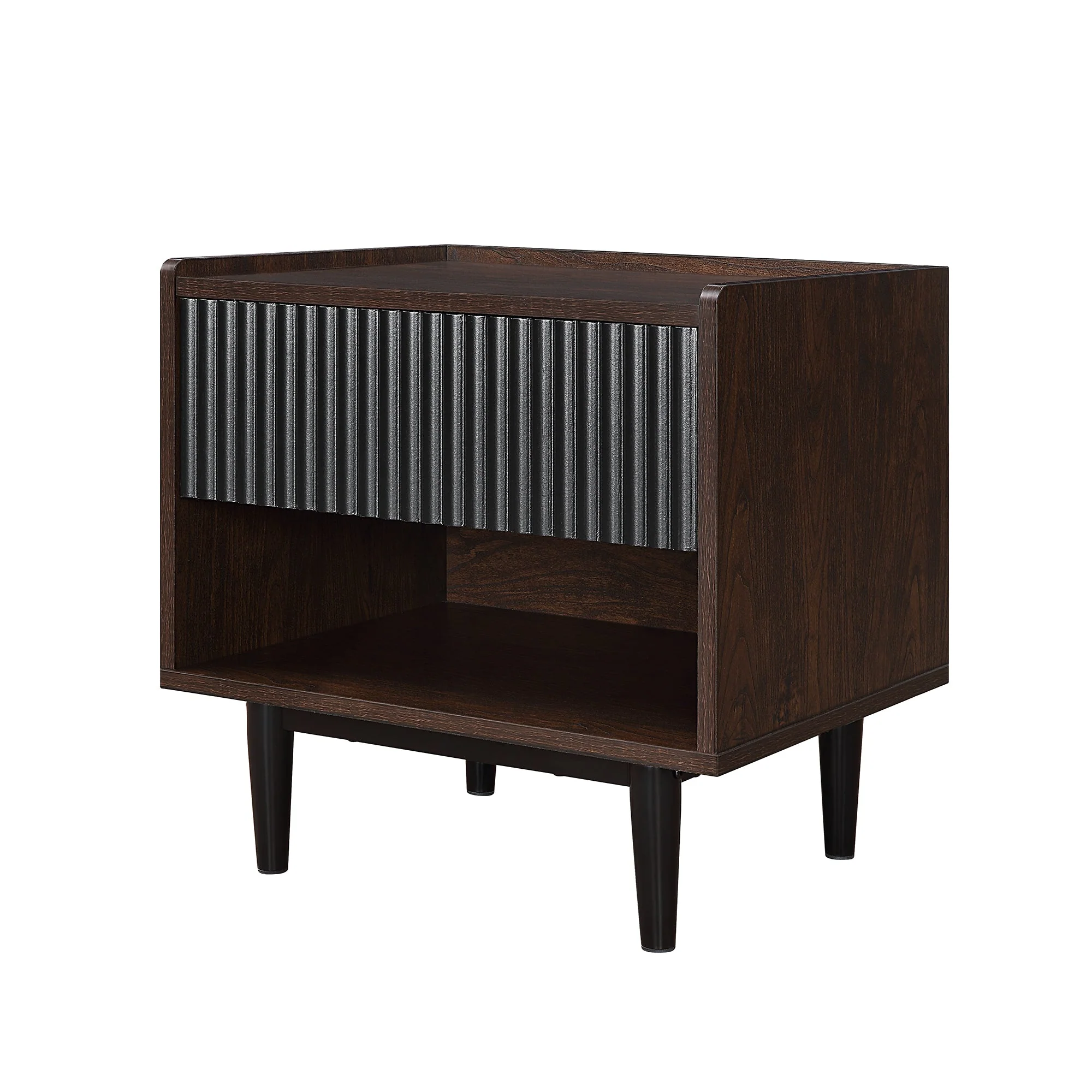 Duane Nightstand in Dark Brown and Black - Image 7