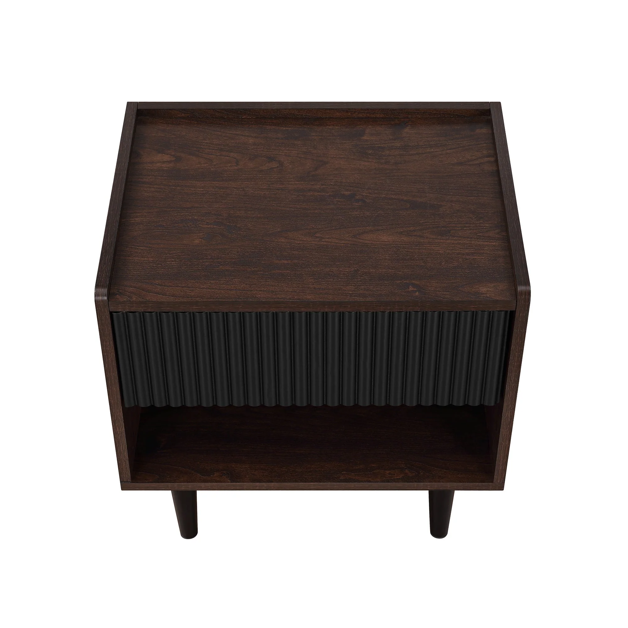 Duane Nightstand in Dark Brown and Black - Image 9