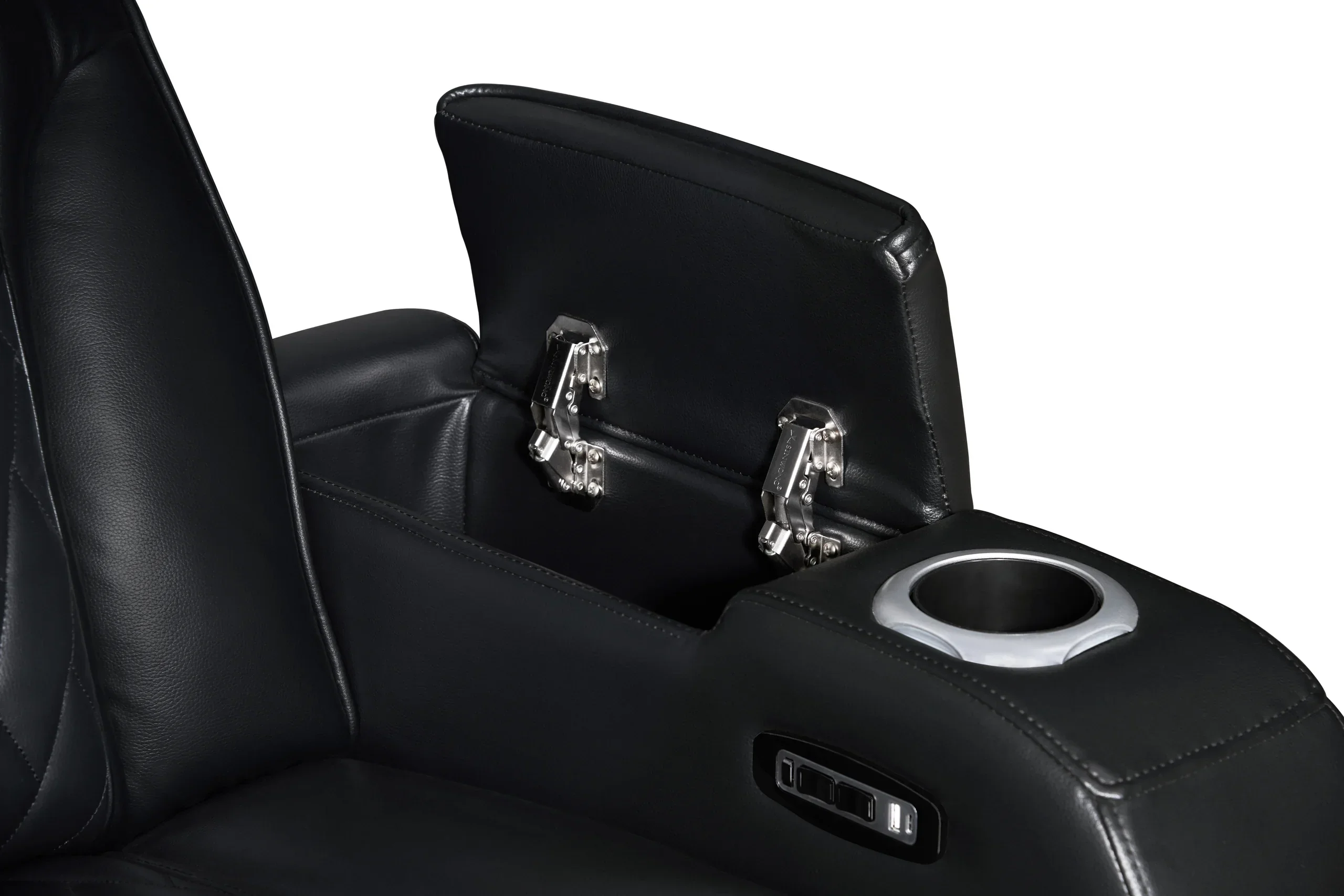 Dubai Black 3-Piece Power Reclining Set - Image 7