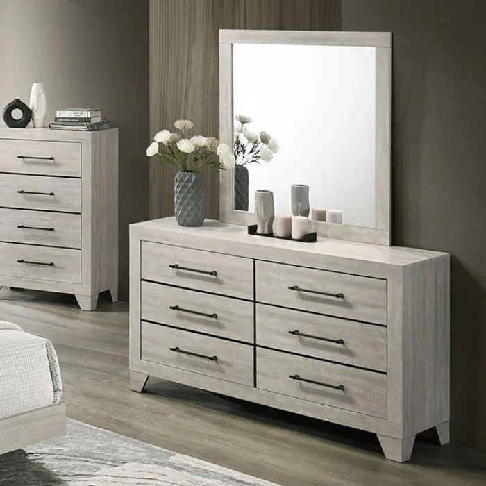 Dubuque Light Gray 5-Piece Queen Bedroom Set - Image 5