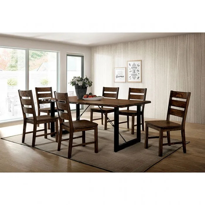 Dulce Walnut/Black 7-Piece Dining Room Set