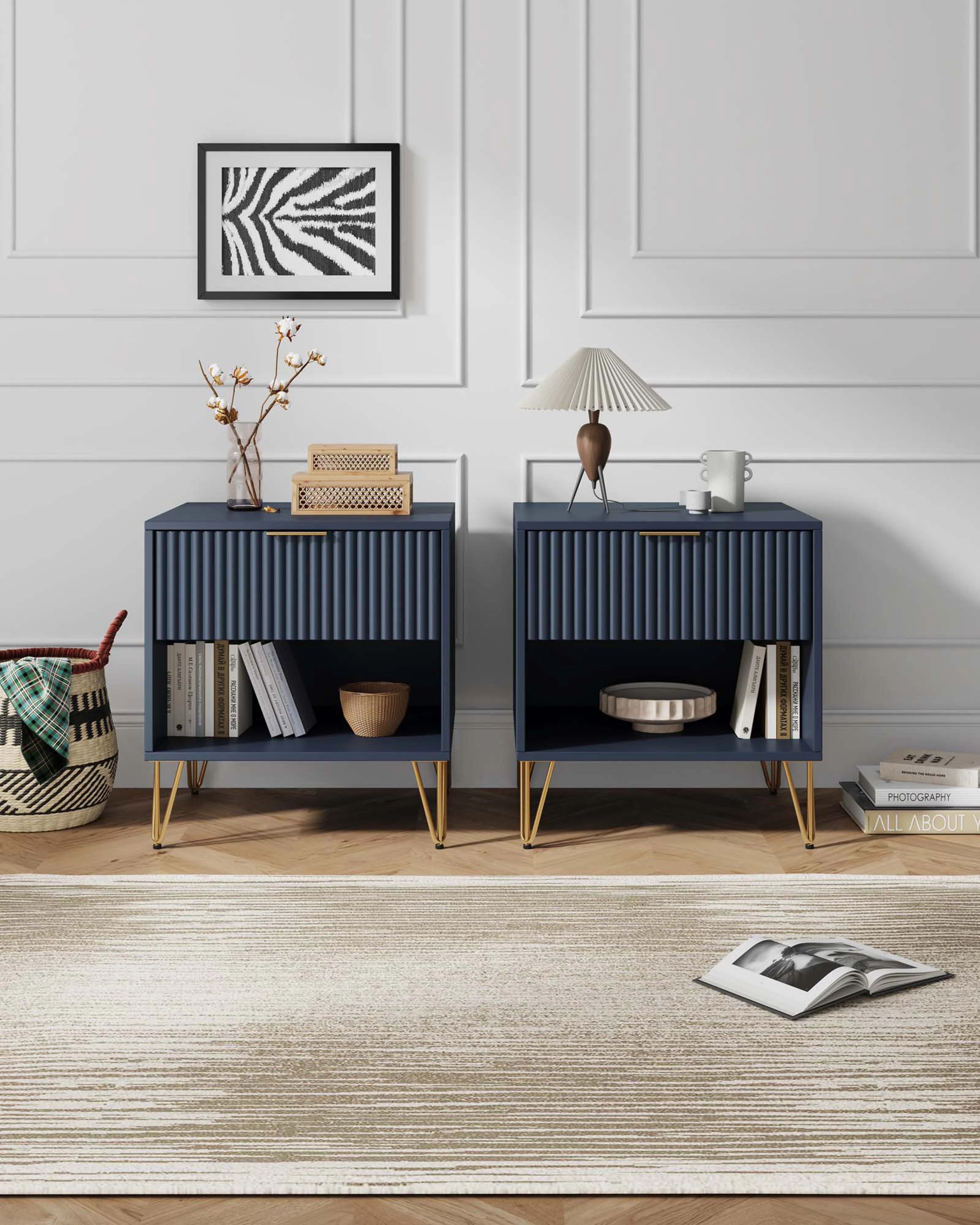 DUMBO 1.0 Nightstand in Midnight Blue (set of 2) - Image 2