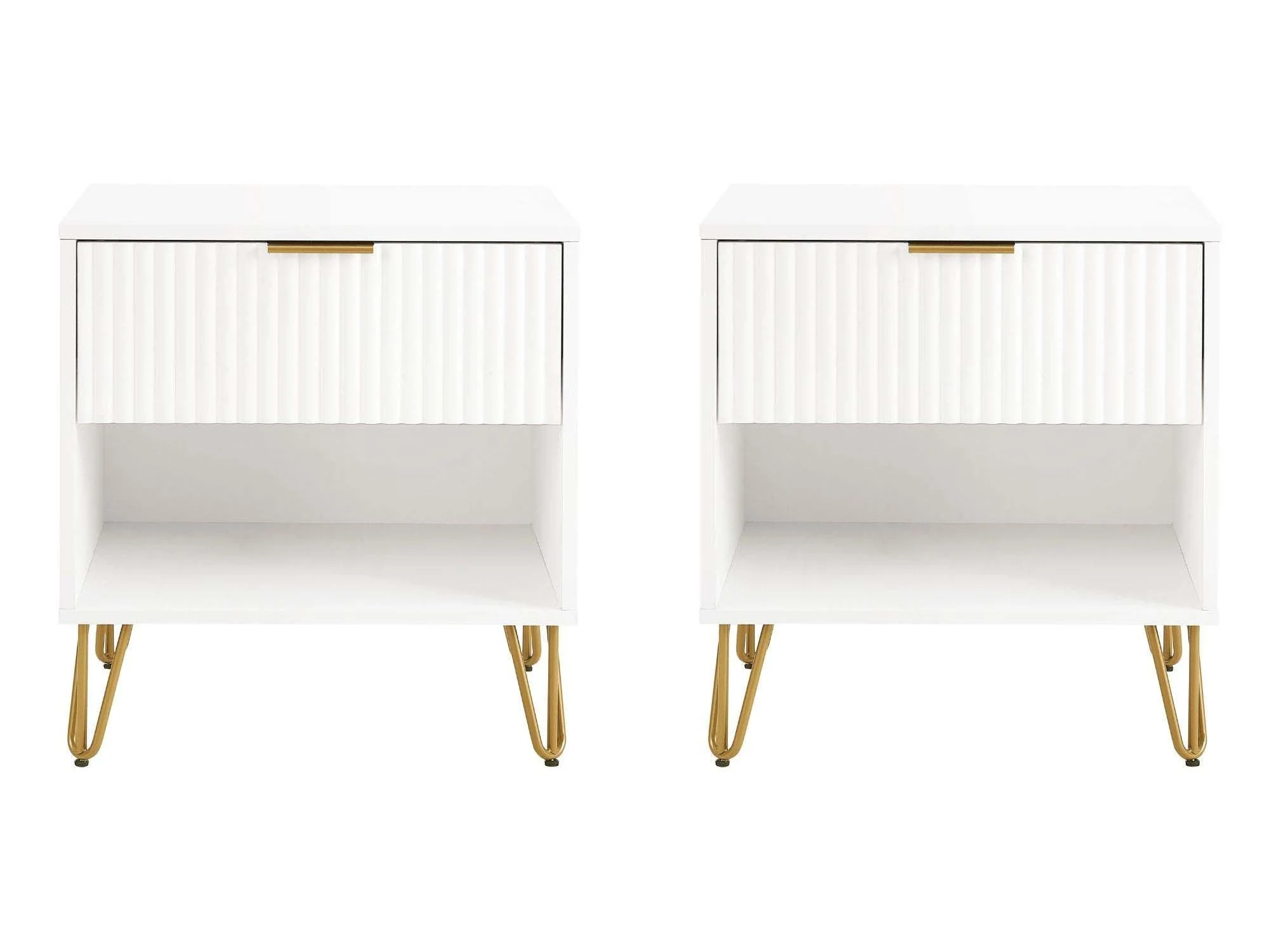 DUMBO 1.0 Nightstand in White (set of 2)