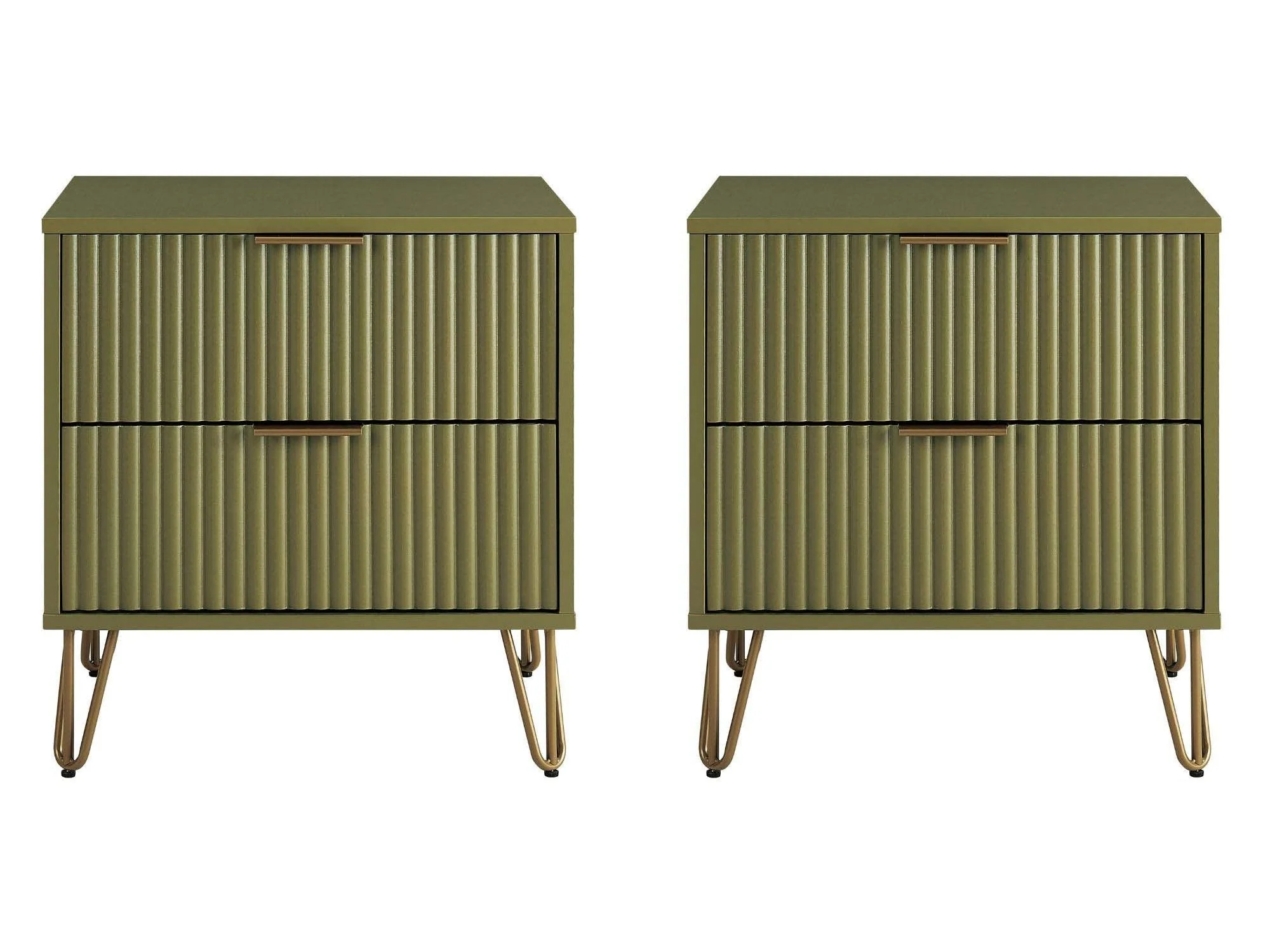 DUMBO 2.0 Nightstand in Olive Green (set of 2)