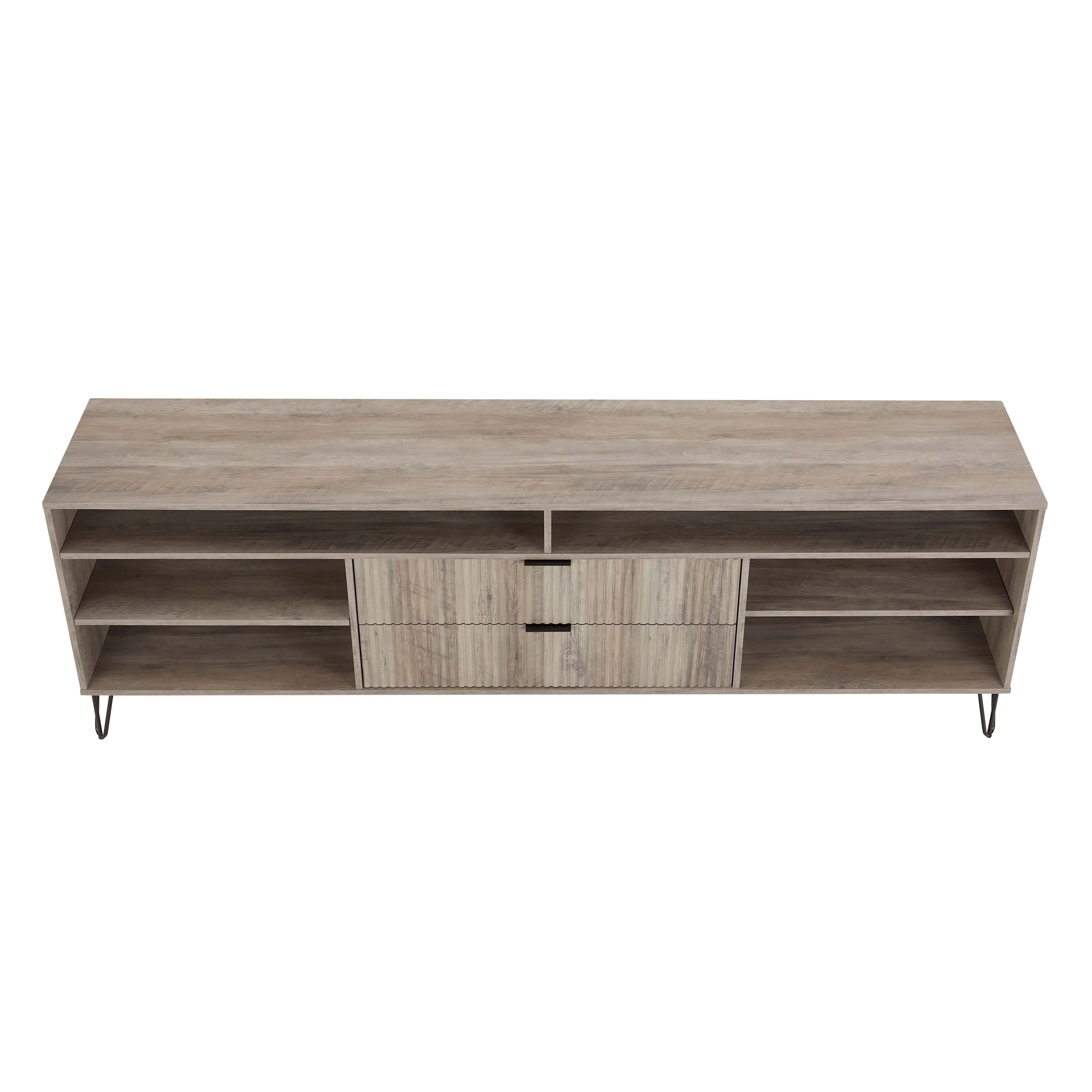 DUMBO 85" TV Stand in Rustic Grey - Image 11
