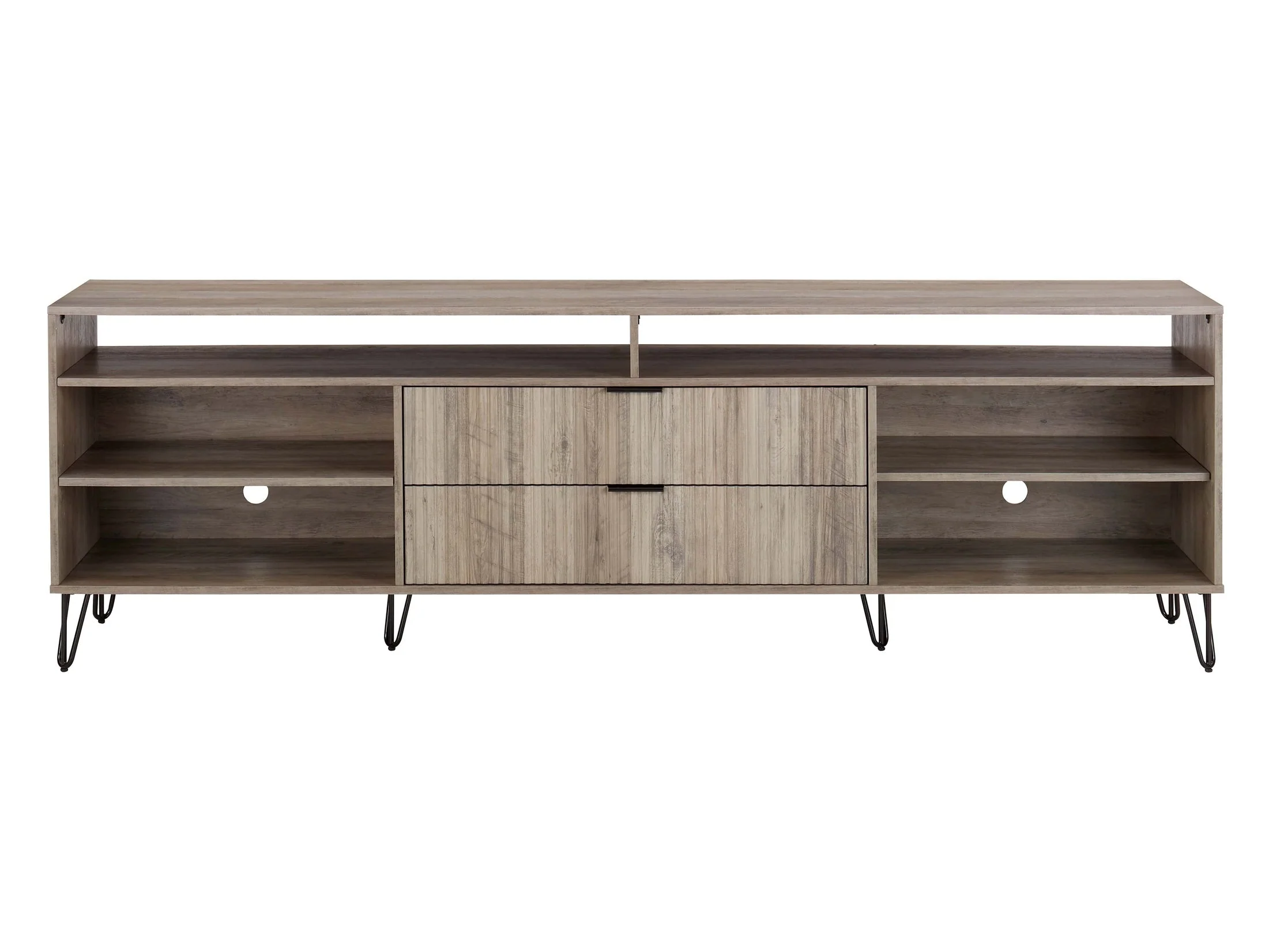 DUMBO 85" TV Stand in Rustic Grey - Image 2