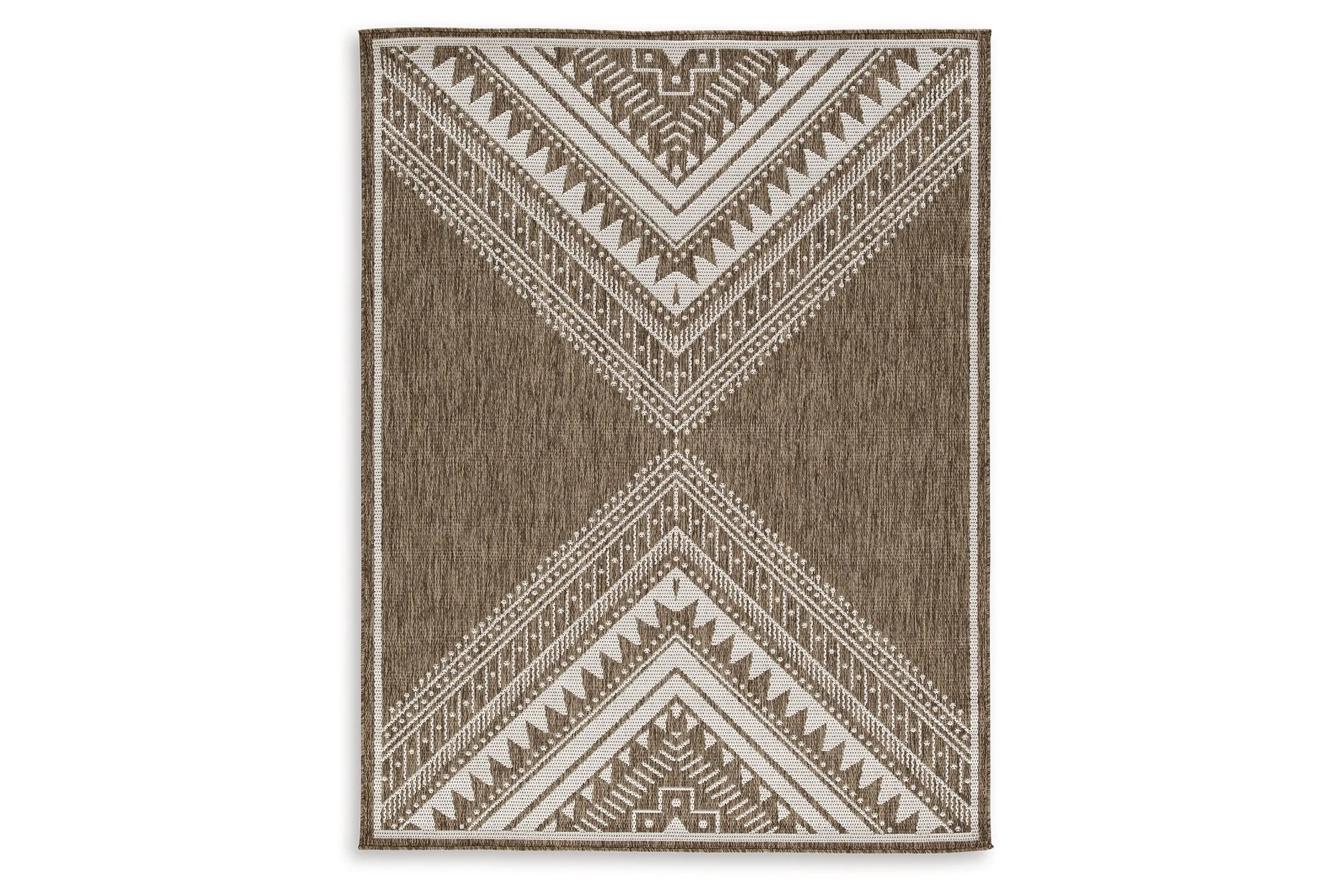 Dunsler Brown/Cream 5' x 7' Rug - Image 5