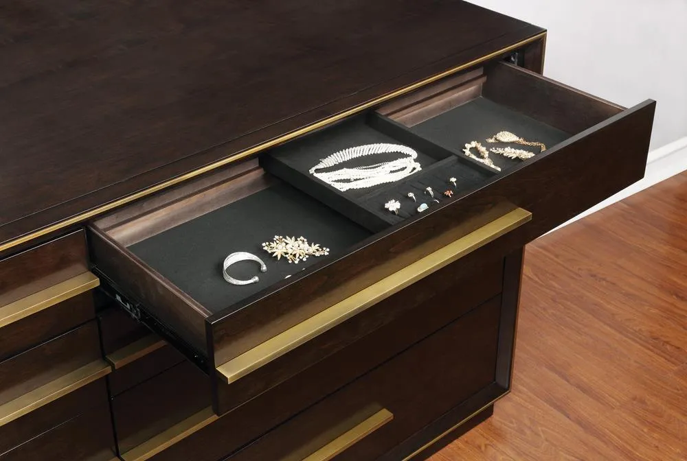 Durango Smoked Peppercorn 8-Drawer Dresser - Image 13