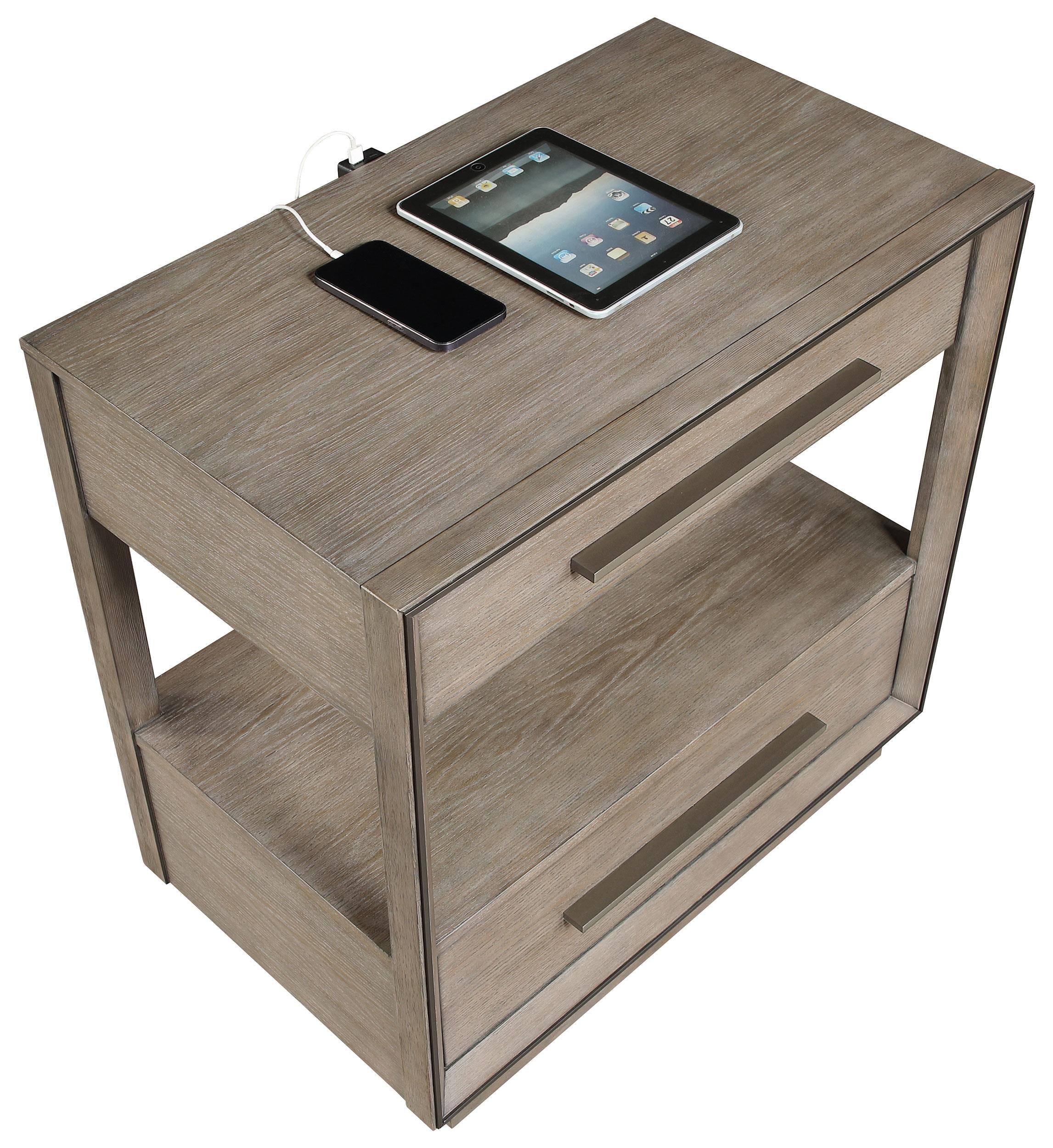 Durango Washed Oak 2-drawer Nightstand Bedside Table - Image 11