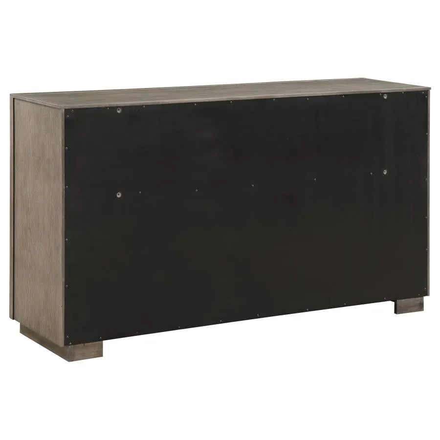 Durango Washed Oak 4-Piece Queen Bedroom Set - Image 8
