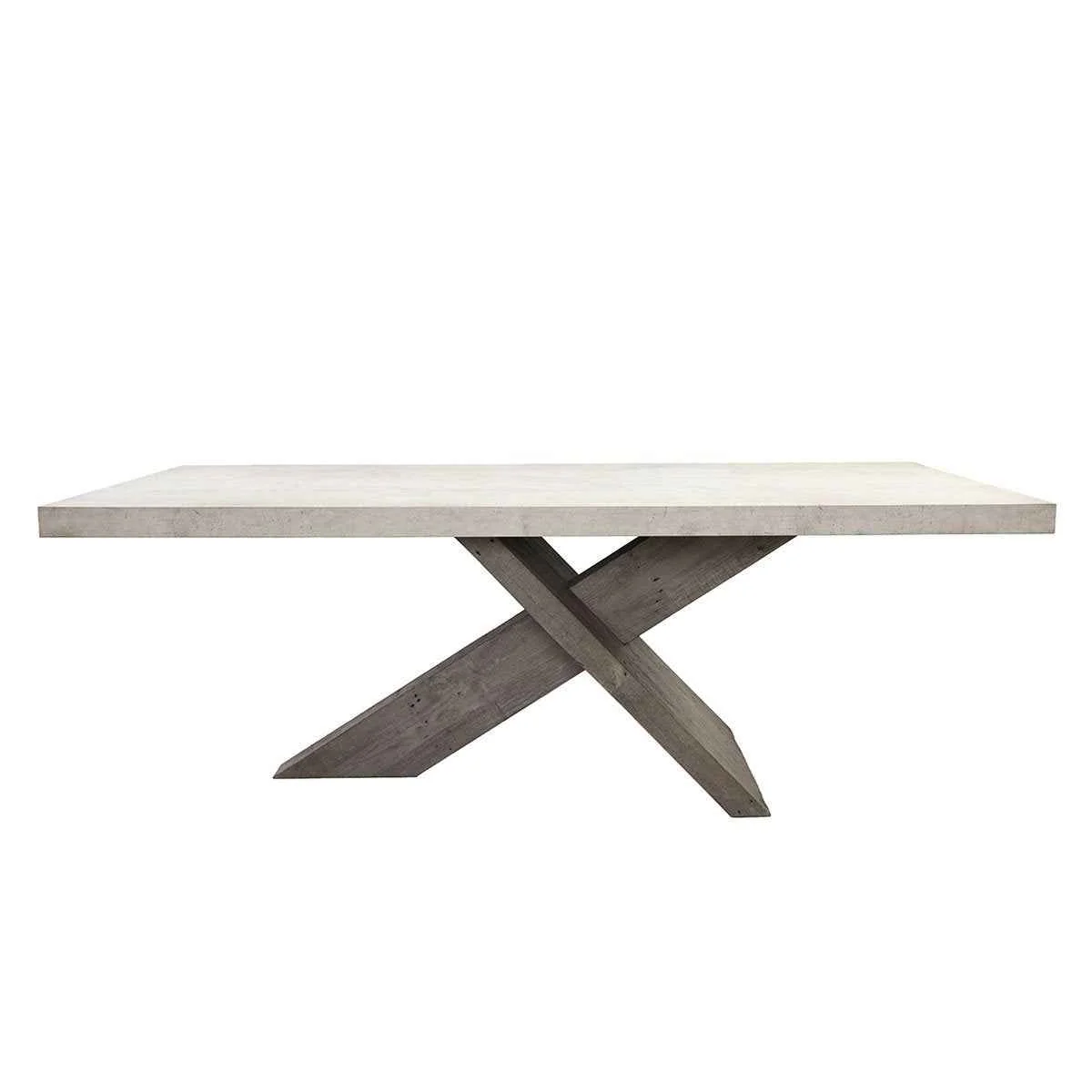 Durant Dining Table - Antique White/Distressed Gray