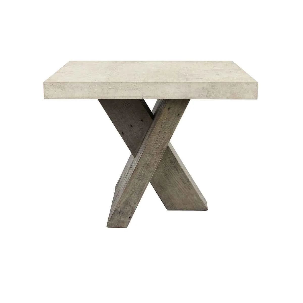 Durant End Table - Antique White/Distressed Gray - Image 2