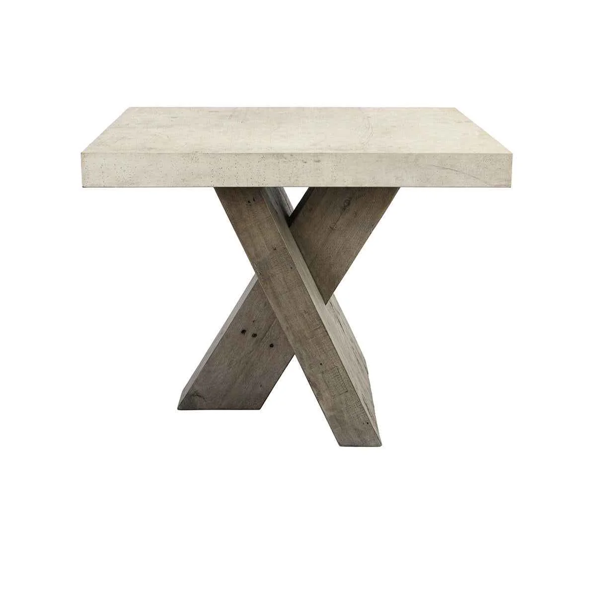 Durant End Table - Antique White/Distressed Gray - Image 4