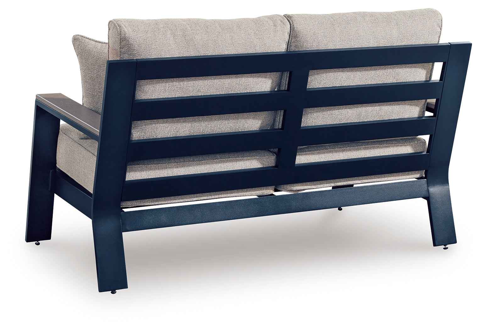 East Beach Navy Blue/Driftwood Outdoor Sofa and Loveseat - Image 4