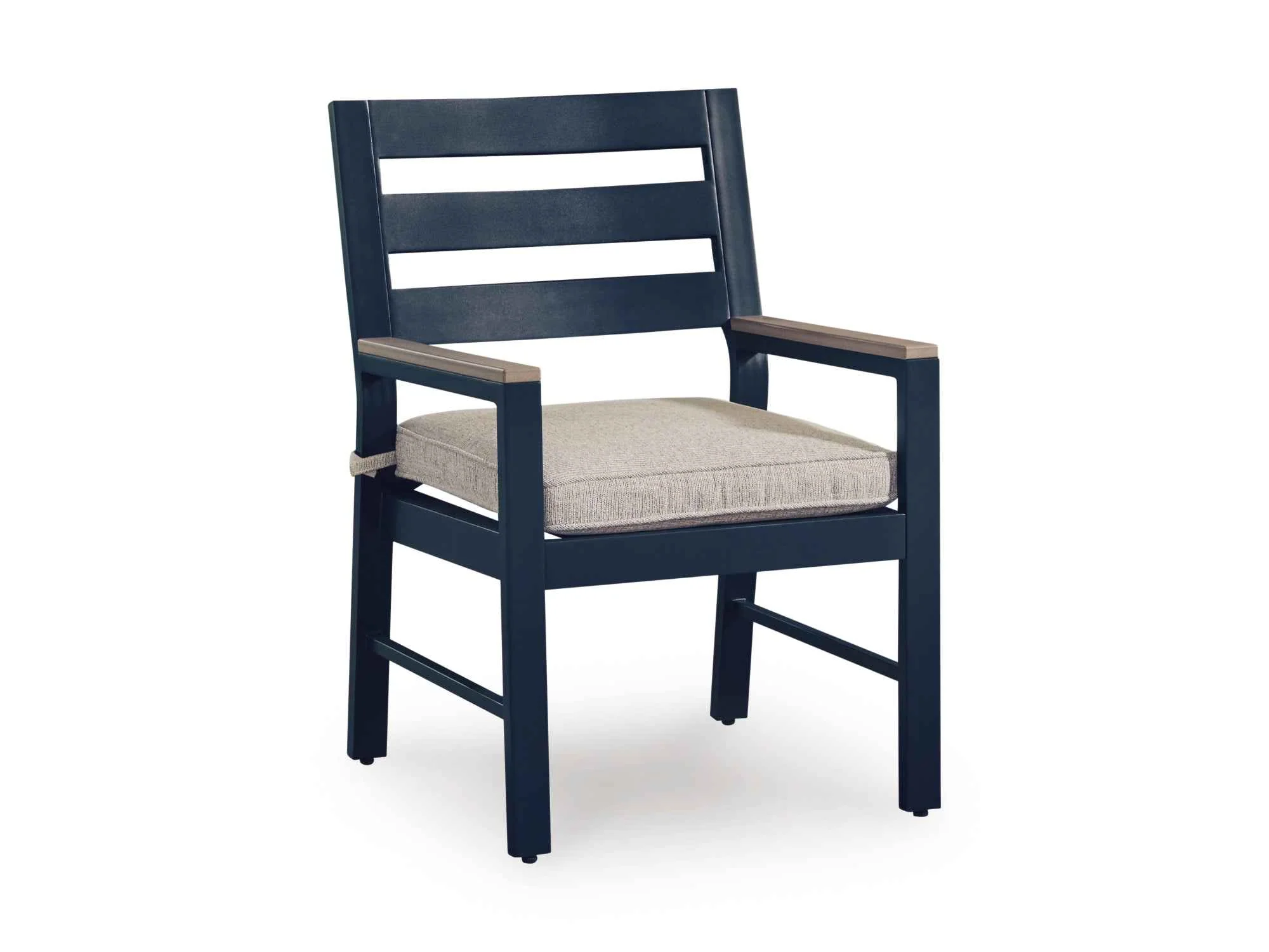 East Beach Navy Blue/Driftwood Outdoor Dining Table and 6 Chairs - Image 9