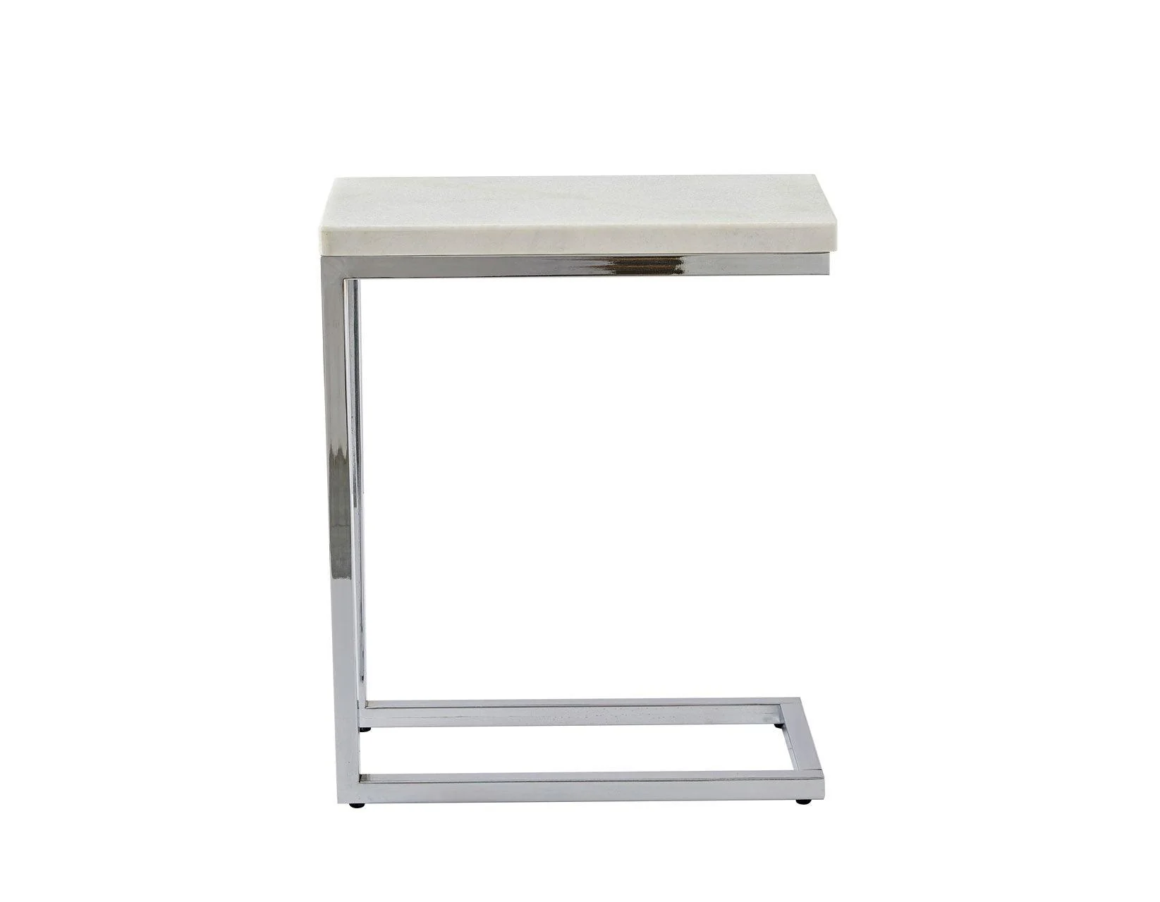 Echo White Marble Top Chairside End Table - Image 7