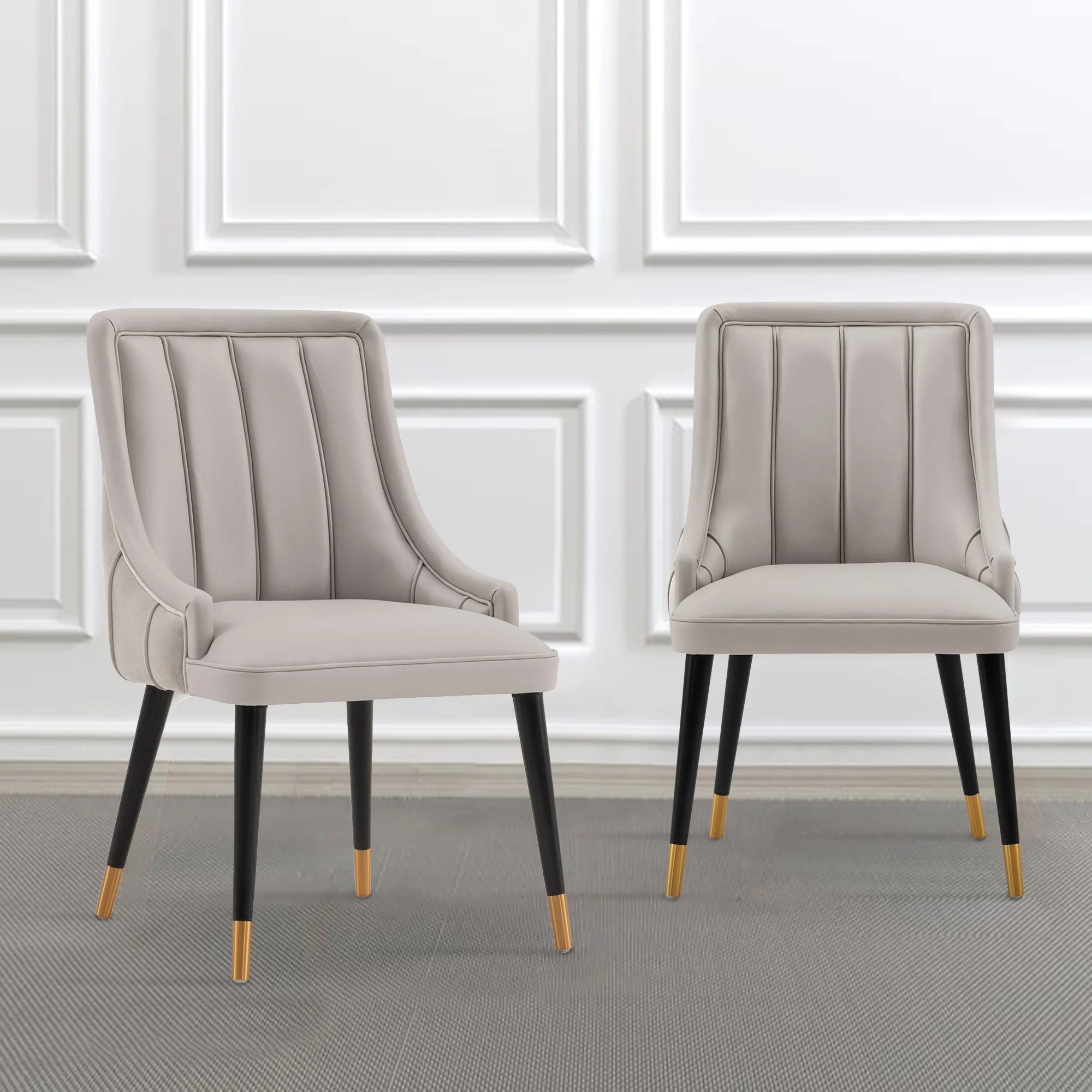Eda Dining Chair in Grey (set of 2) - Image 2