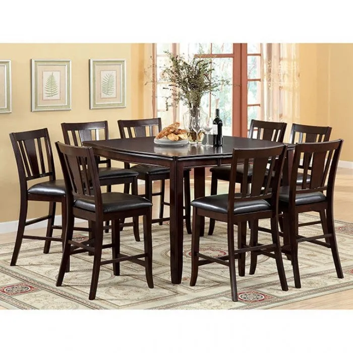 Edgewood Espresso 7-Piece Counter Height Table Set