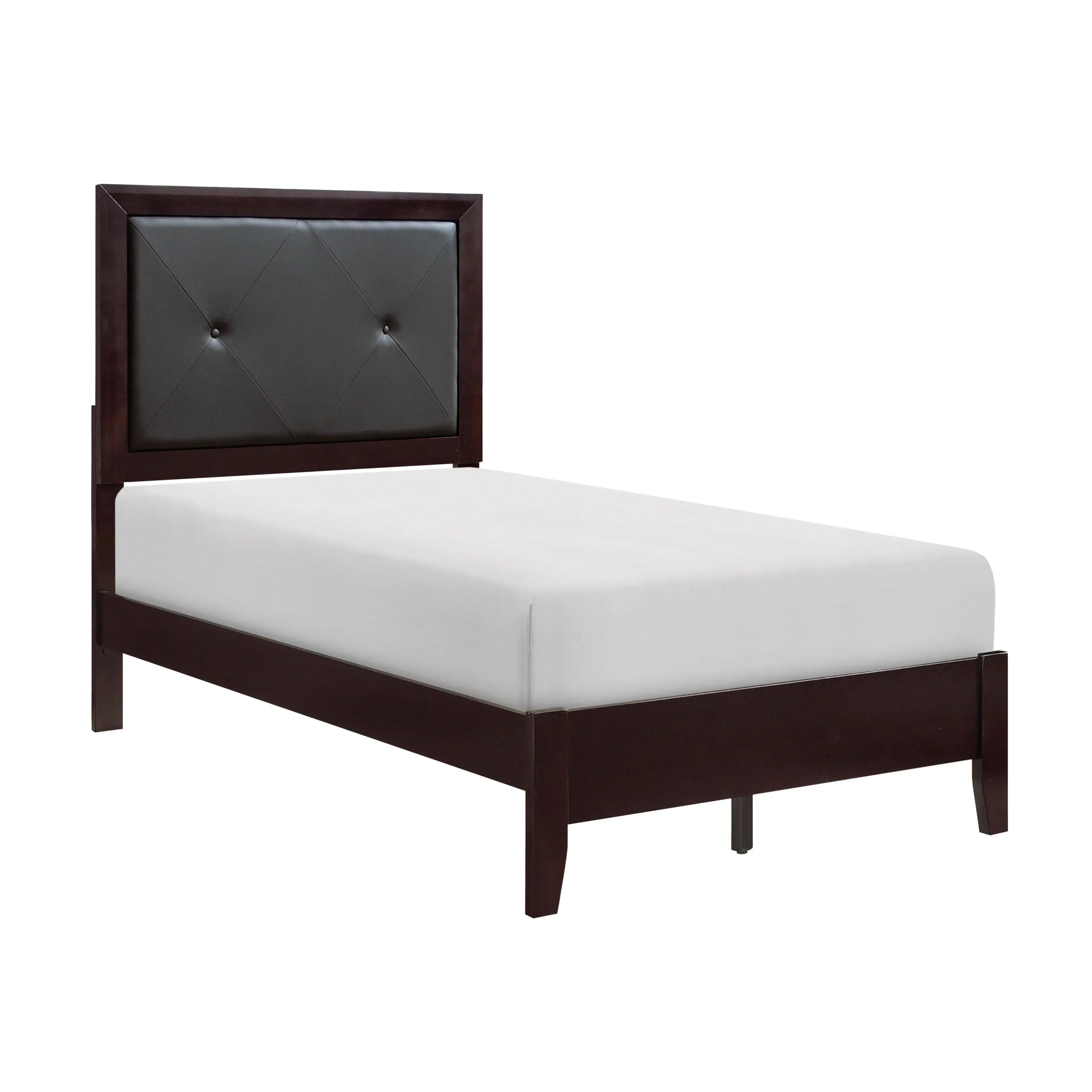 Edina Espresso Upholstered Panel Youth Bedroom Set - Image 6