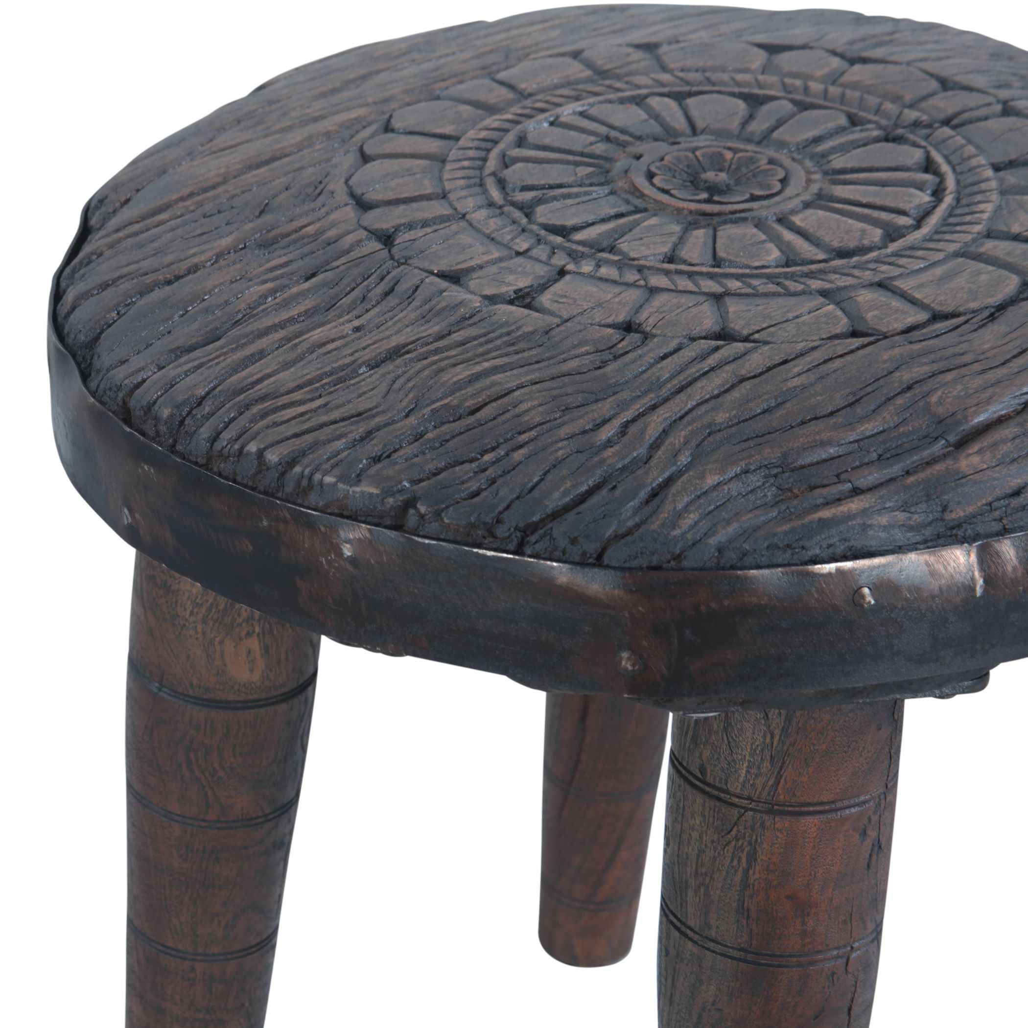 Eiffel 22" Round Wheel Side Table - Image 3