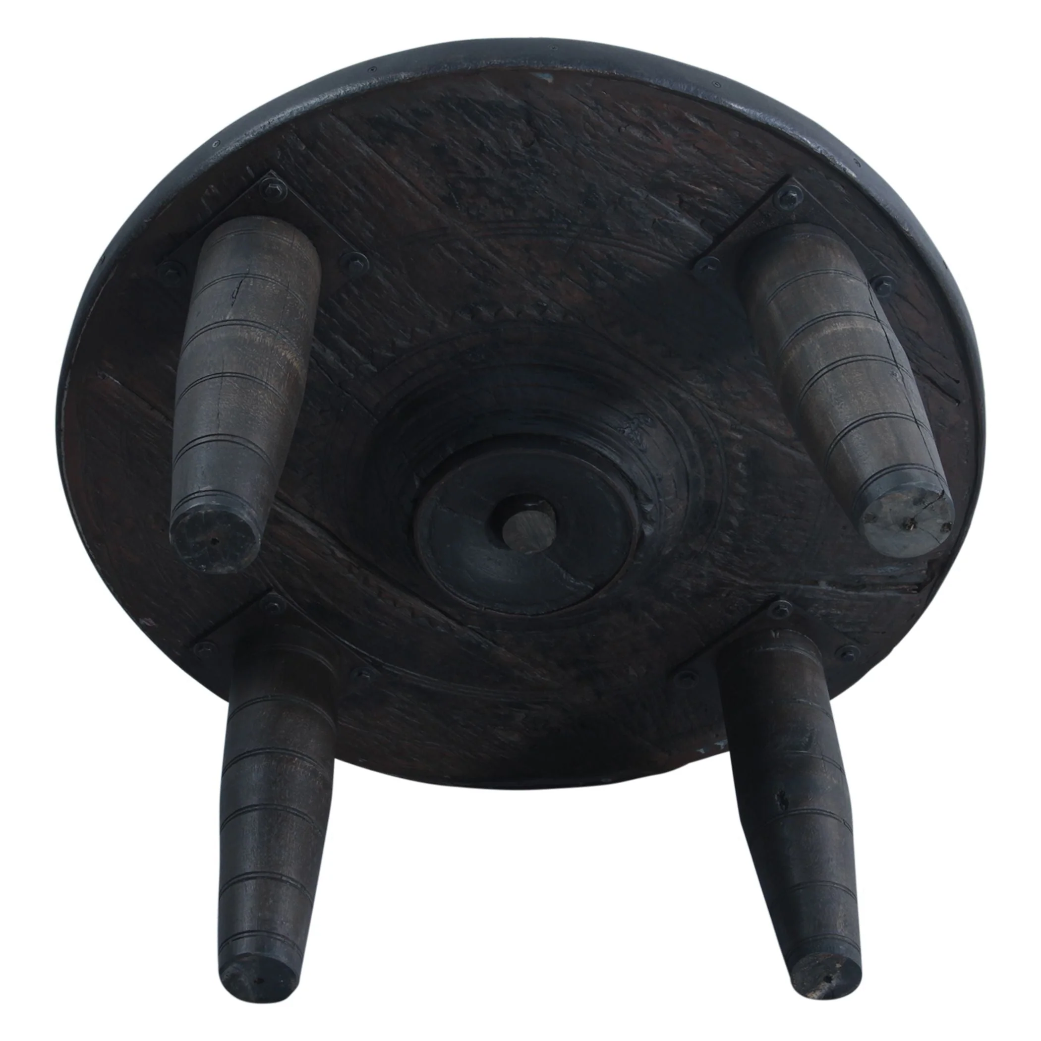 Eiffel 35" Round Wheel Coffee Table - Image 5