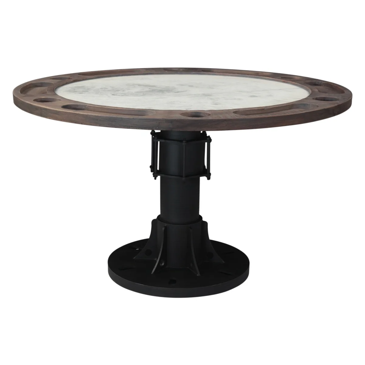 Eiffel 52" Poker Game Table with White Marble Top - Image 5