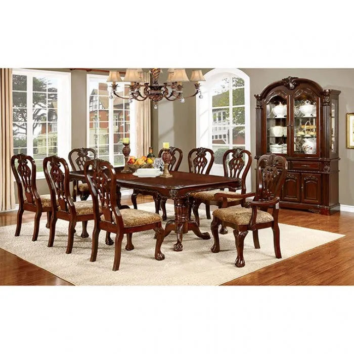 Elana Brown Cherry 9-Piece Dining Room Set