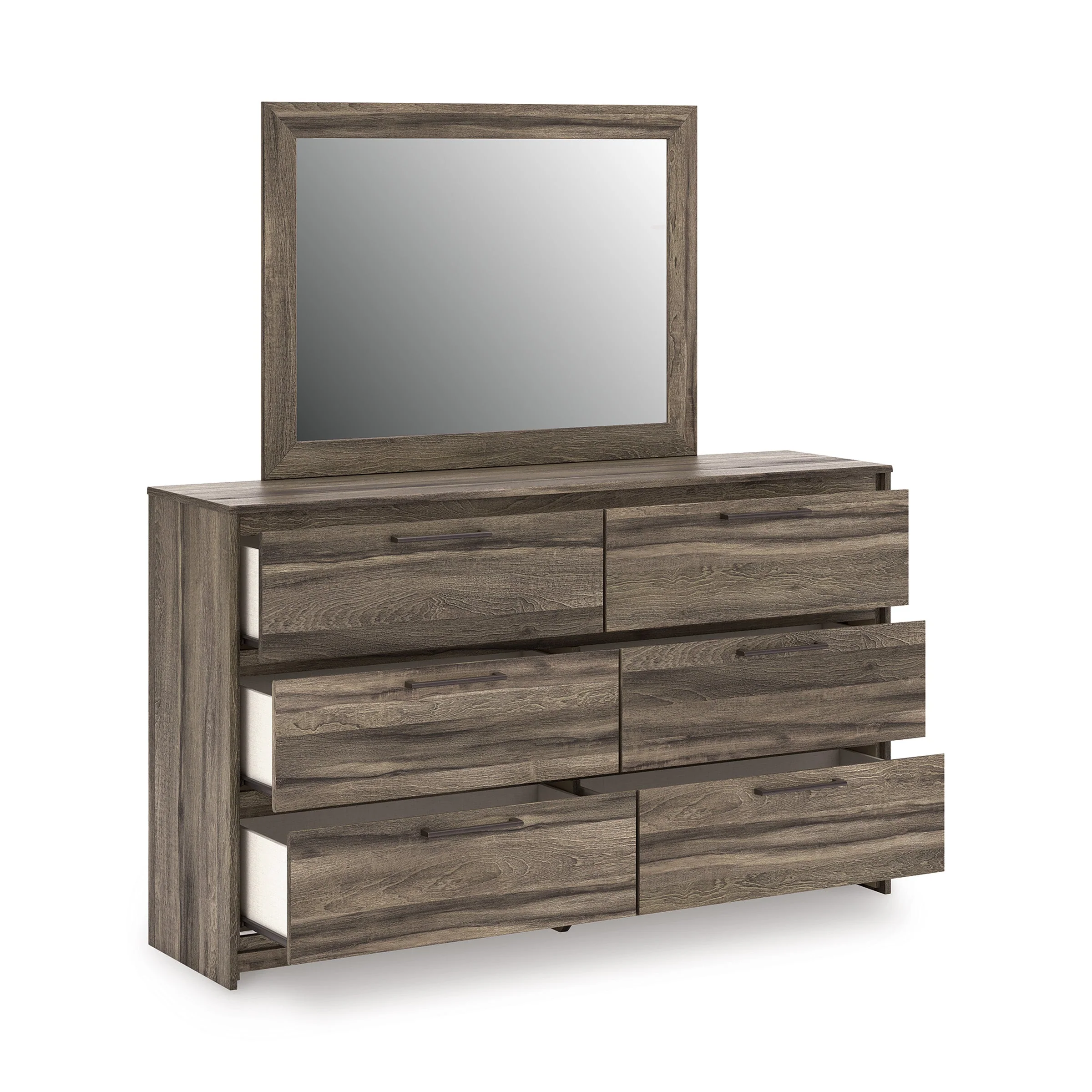 Elbrim Brown LED Storage Panel Bedroom Set with 4 Drawers - Image 18