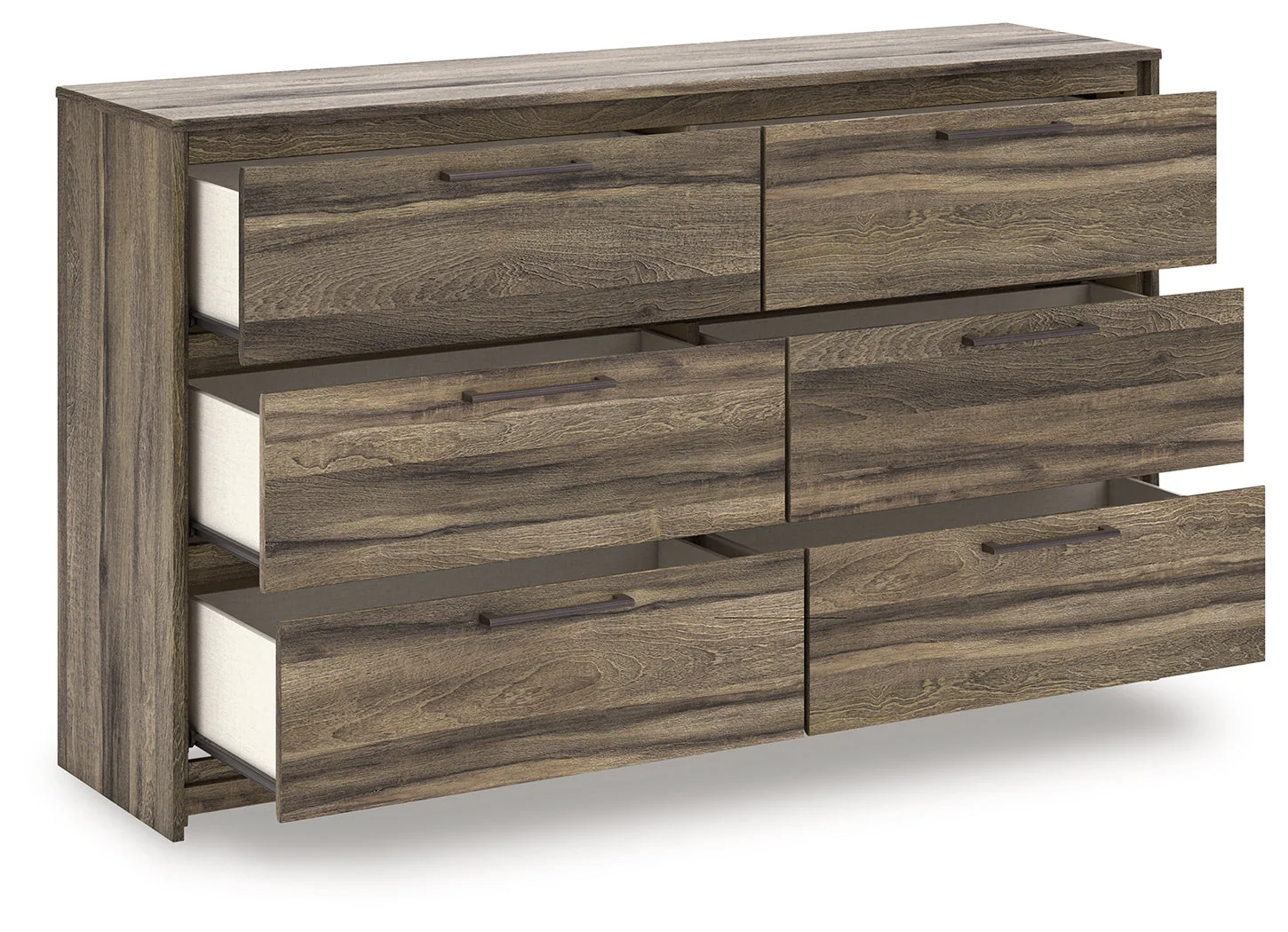 Elbrim Brown Queen Panel Storage Bedroom Set with Dresser and Nightstand - Image 4