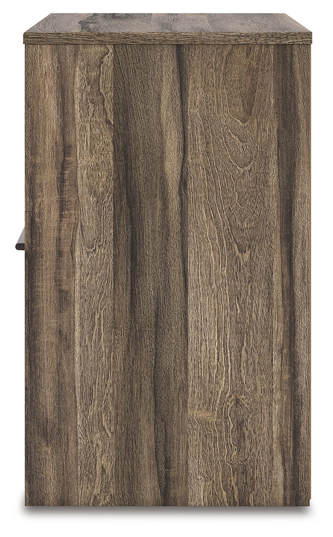 Elbrim Brown Queen Panel Storage Bedroom Set with Dresser, Mirror and Nightstand - Image 21