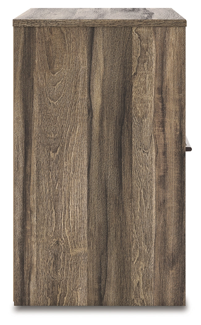 Elbrim Brown Queen Panel Storage Bedroom Set with Dresser, Mirror and Nightstand - Image 23