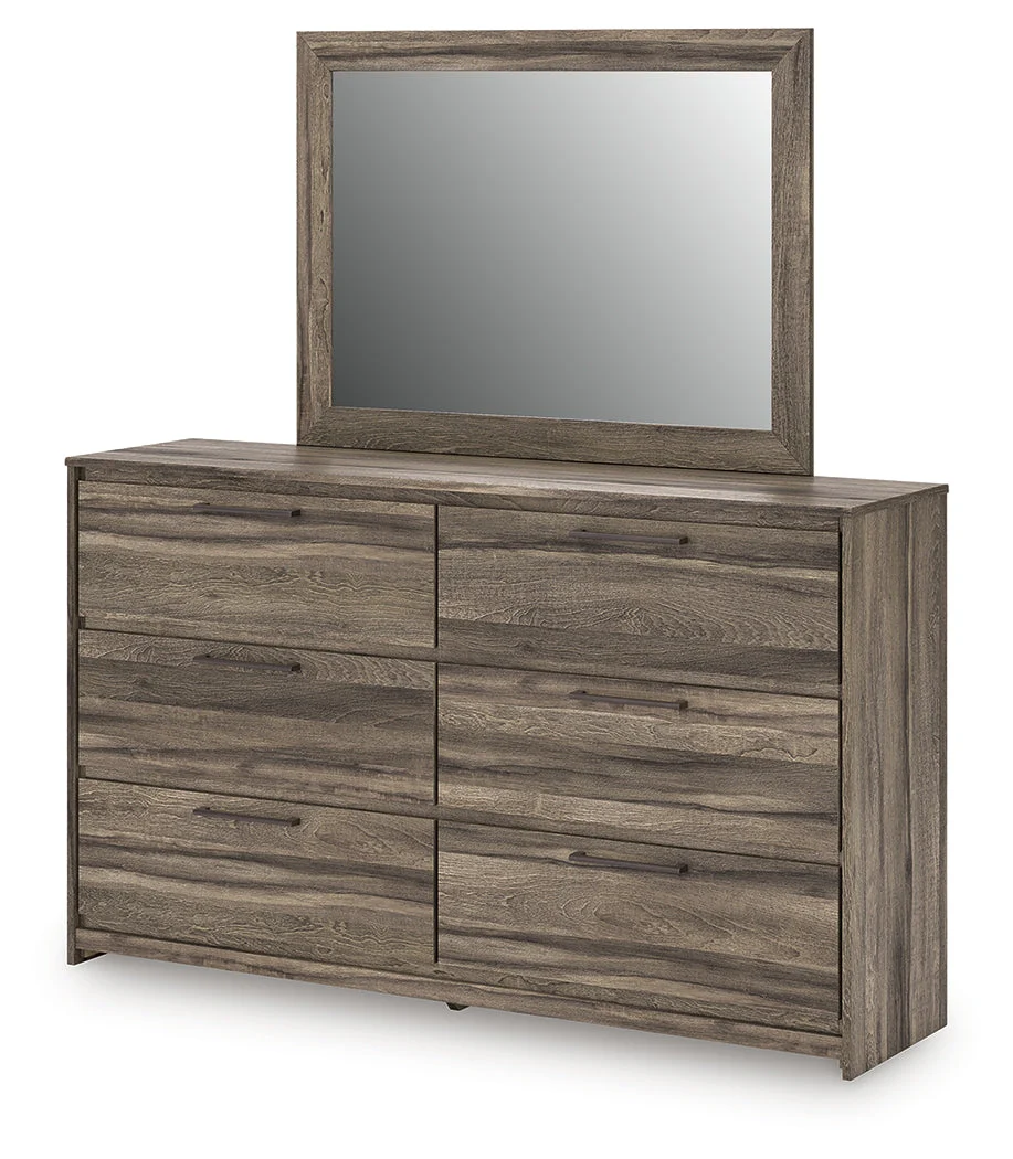Elbrim Brown Queen Panel Storage Bedroom Set with Dresser, Mirror and Nightstand - Image 8