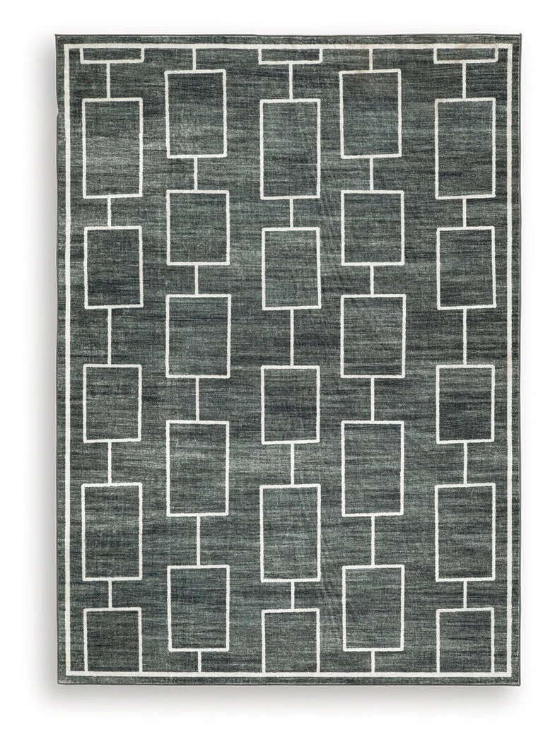 Elderland Black/Gray Washable Medium Rug - Image 4