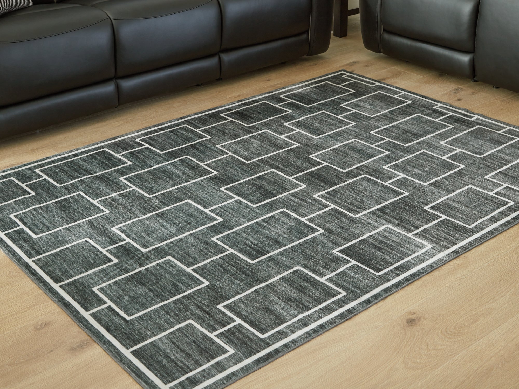 Elderland Black/Gray Washable Medium Rug - Image 6