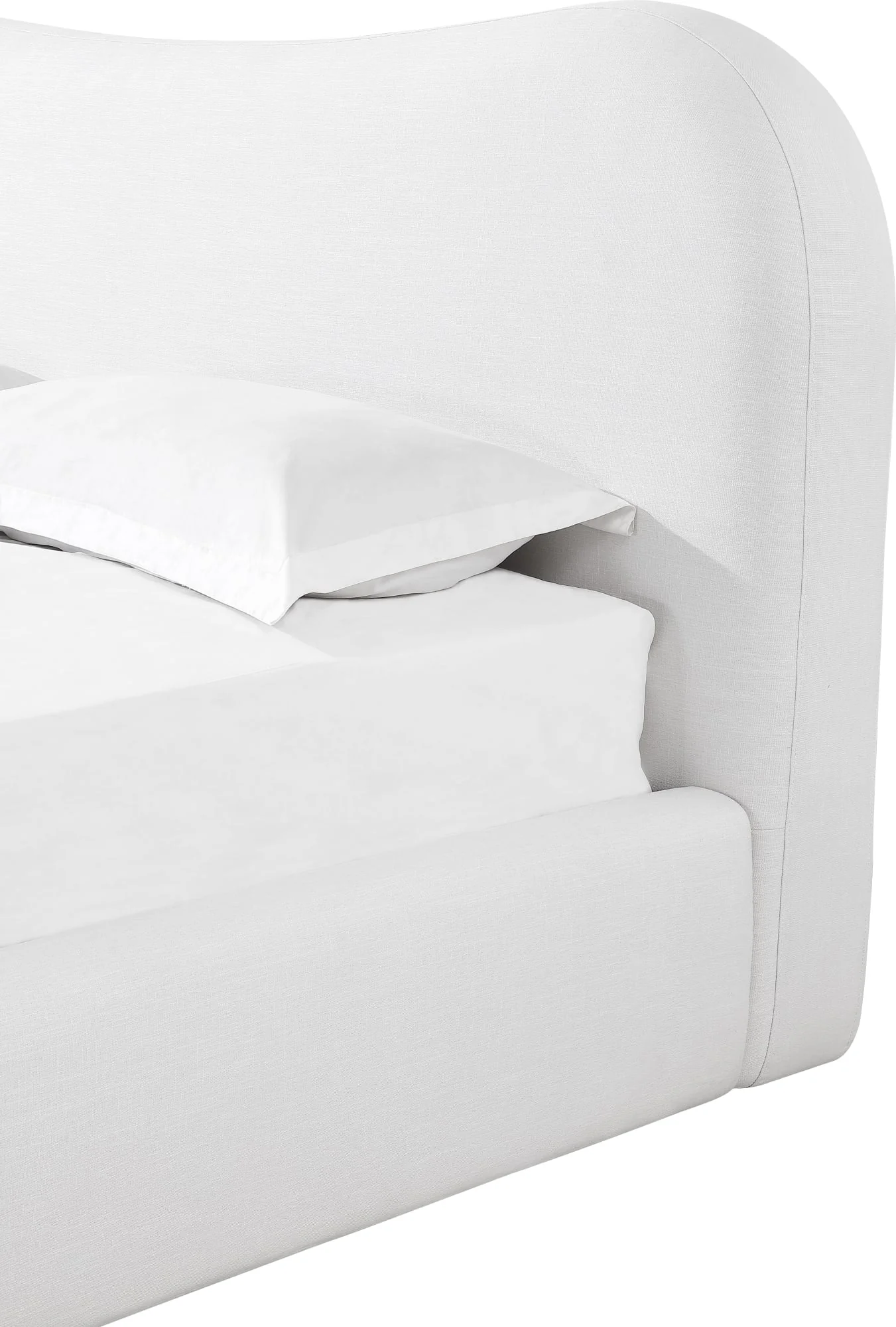 Elena Vanilla California King Upholstered Bed - Image 4