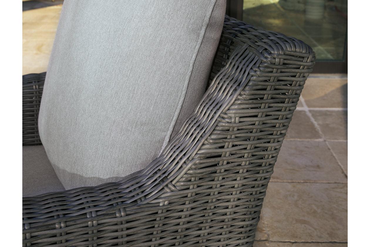 Elite Park Gray Outdoor Swivel Lounge with Cushion - Image 3