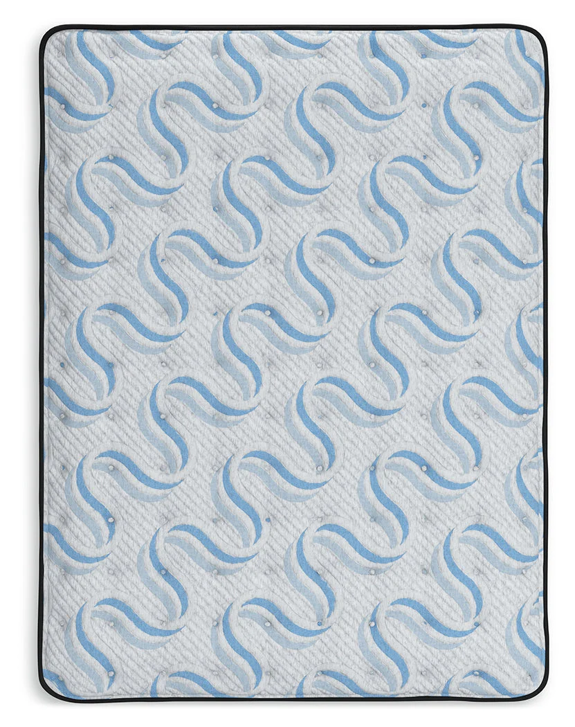 Elite Springs Plush Gray/Blue Twin Mattress - Image 4
