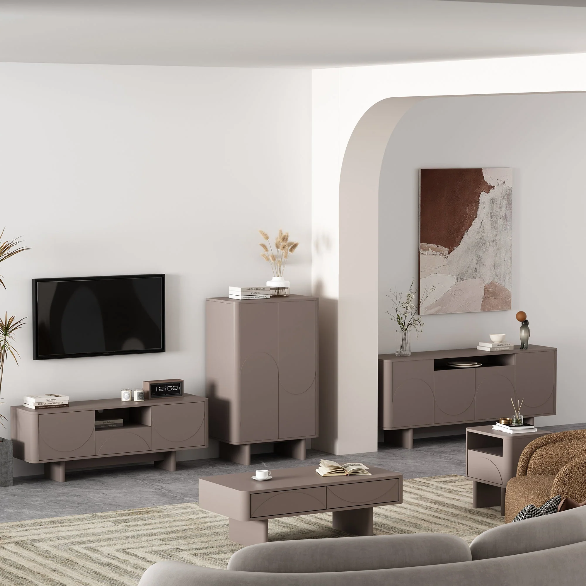 Ella 70.86" Sideboard in Mocha - Image 13