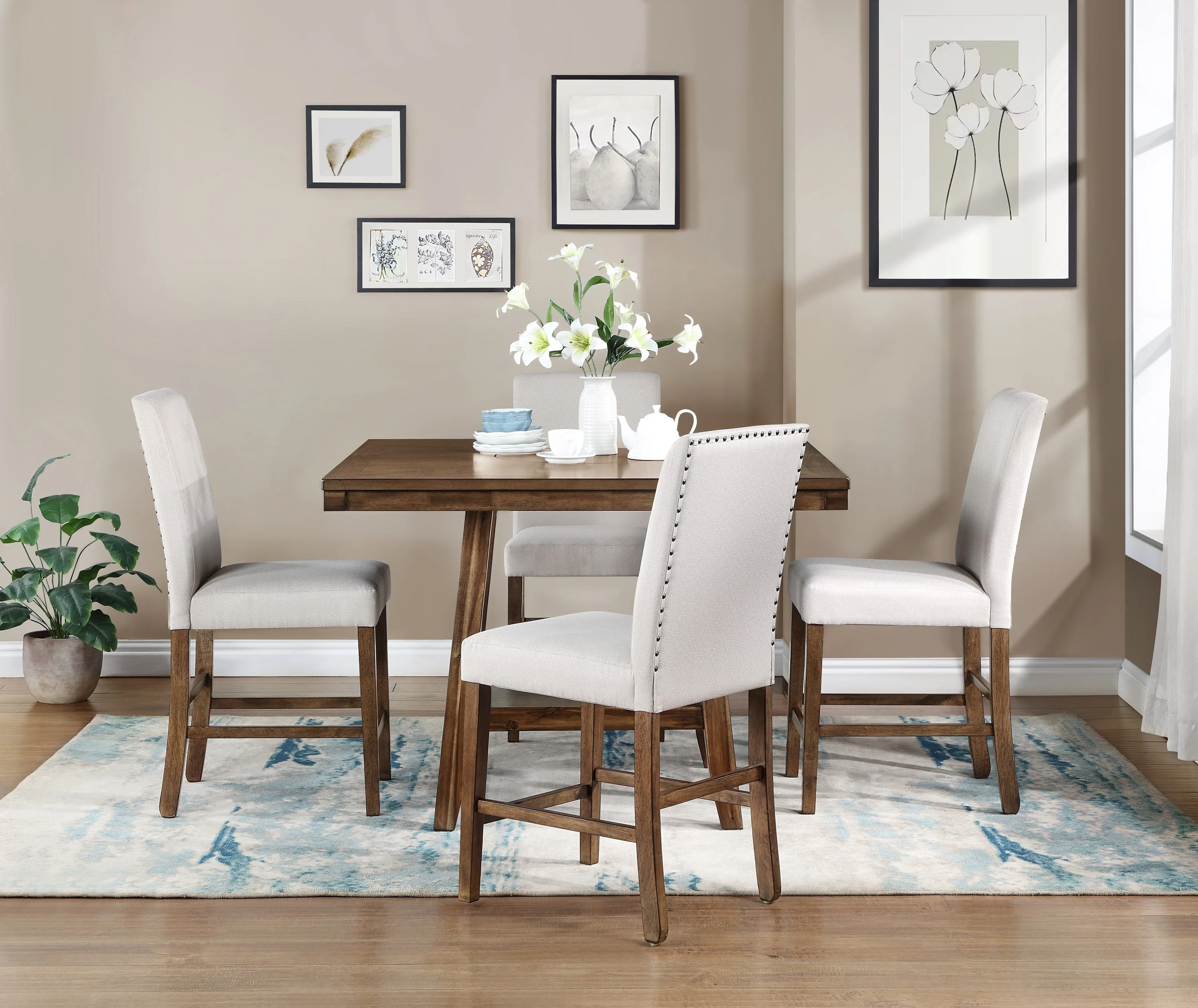 Ellini Brown Counter Height Table - Image 5