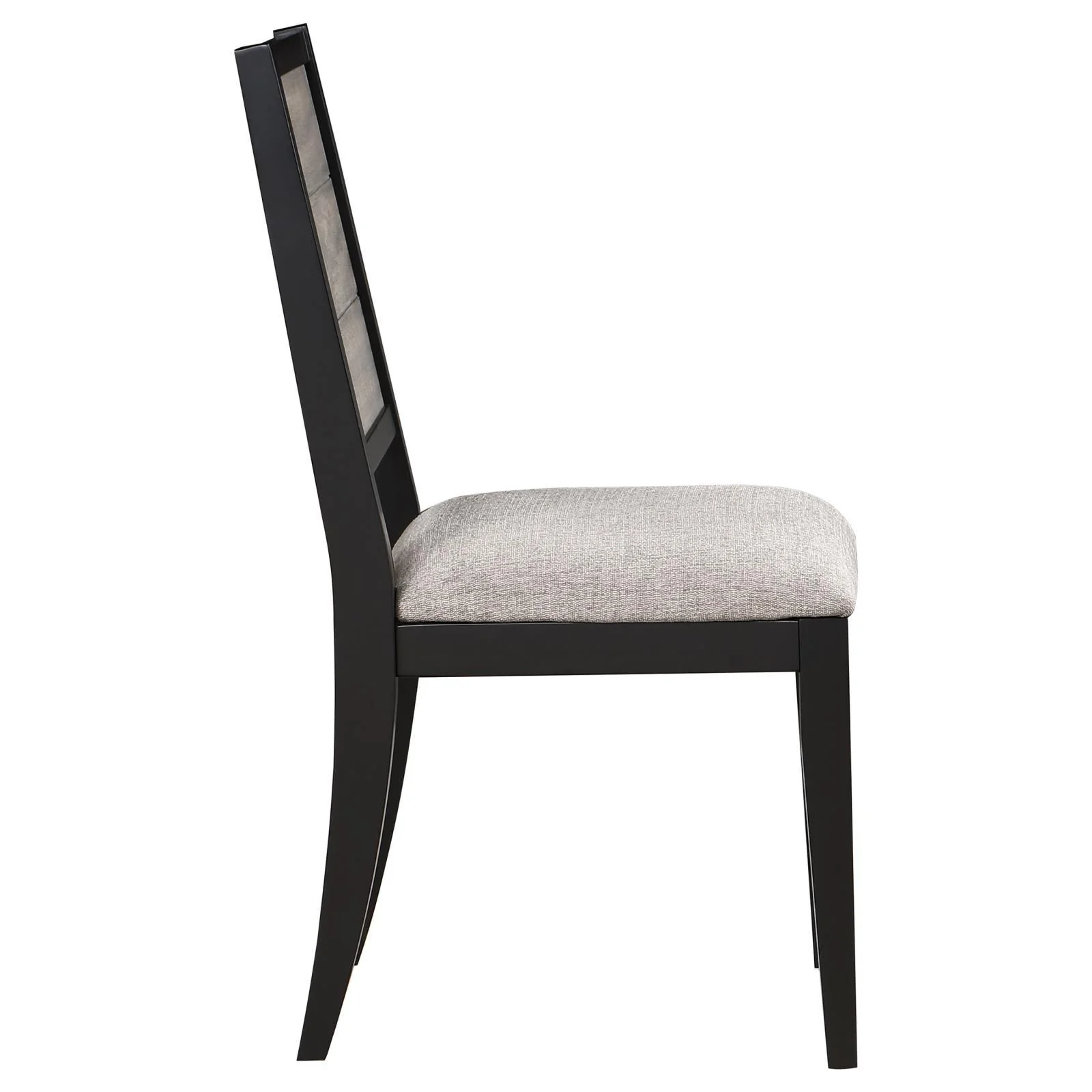 Elodie Upholstered Padded Seat Dining Side Chair Dove Grey and Black (Set of 2) - Image 9
