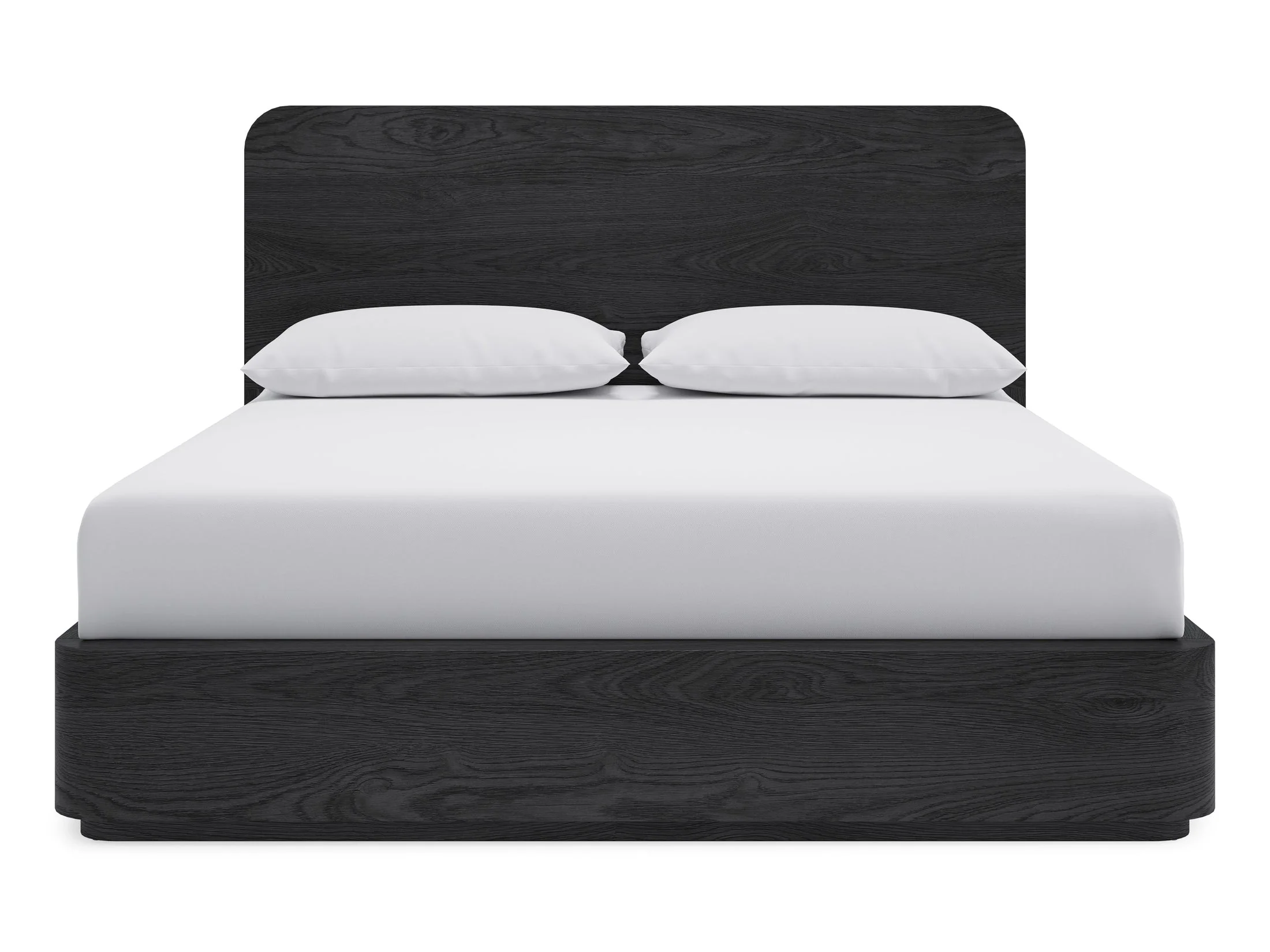 Elora Jet Full Ash Wood Platform Bed