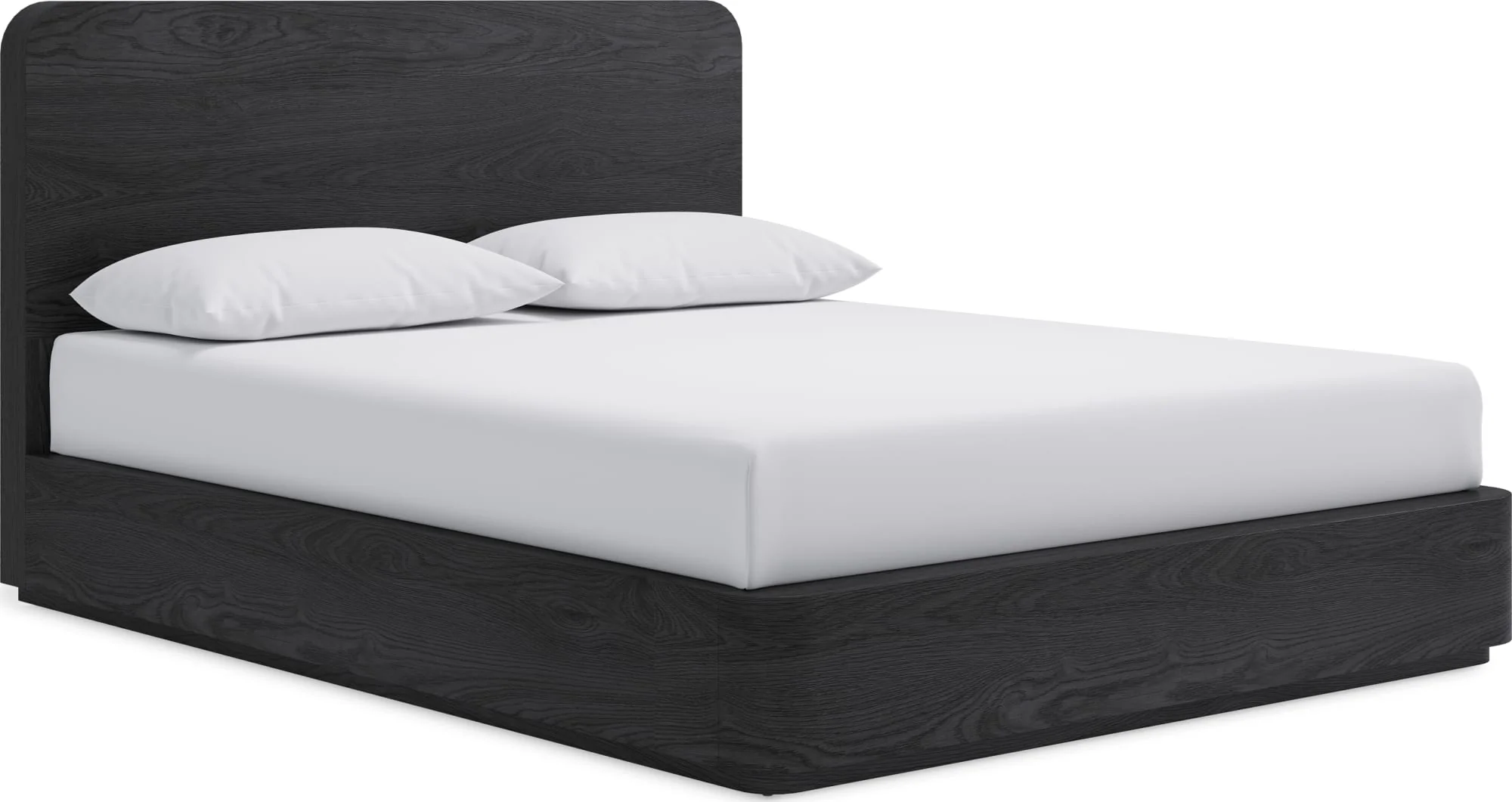 Elora Jet King Ash Wood Platform Bed - Image 3