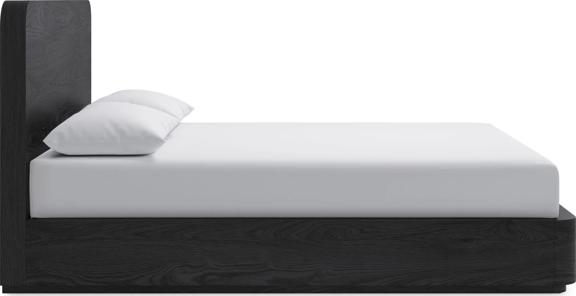 Elora Jet King Ash Wood Platform Bed - Image 4