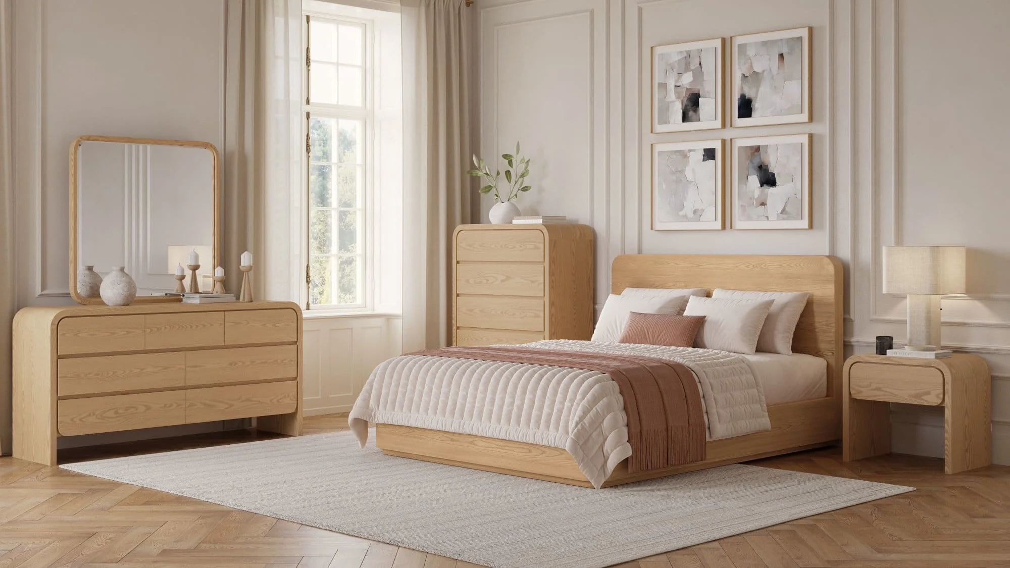 Elora Timber One Drawer Nightstand - Image 7
